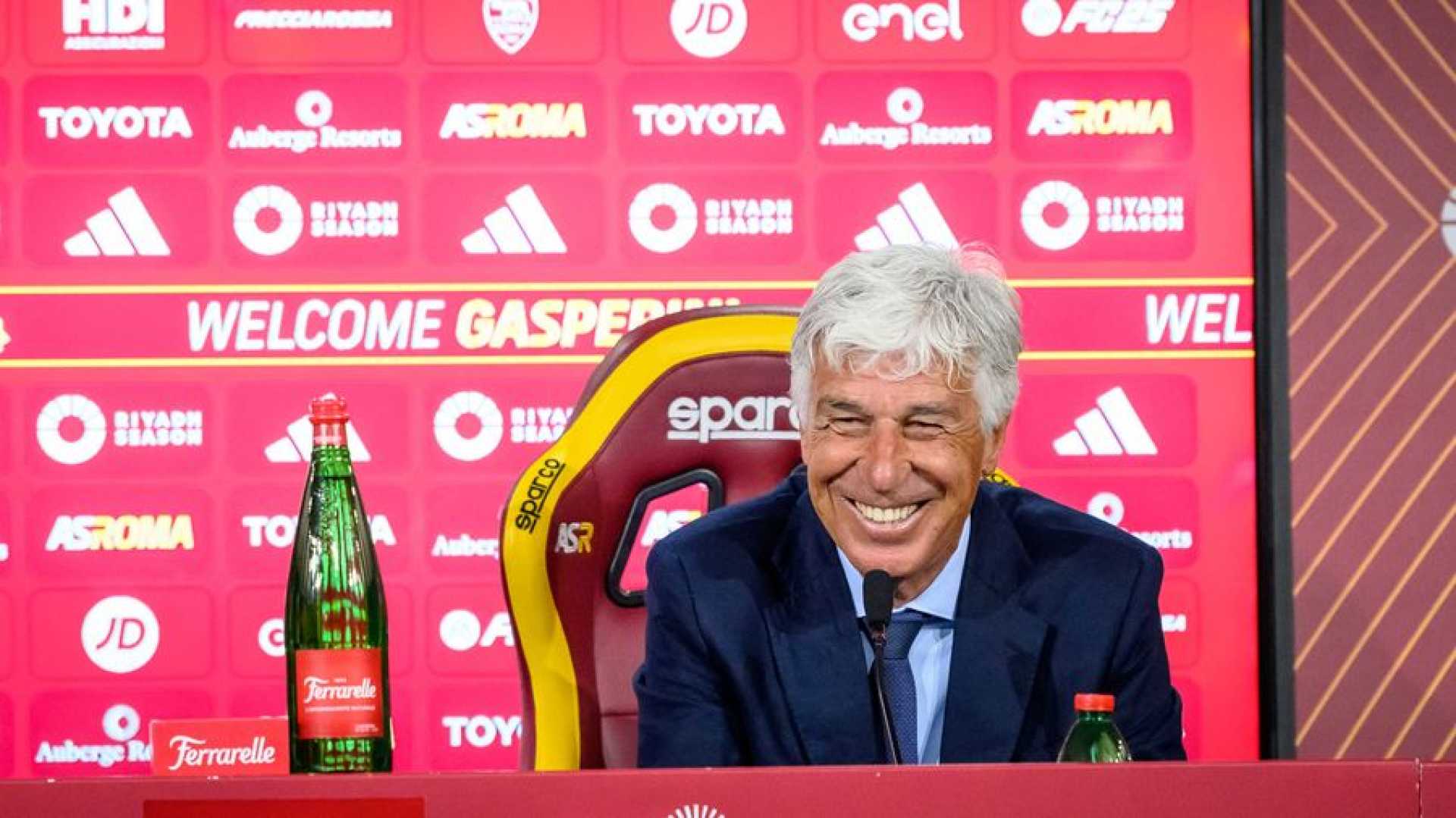 Gian Piero Gasperini As Roma Press Conference