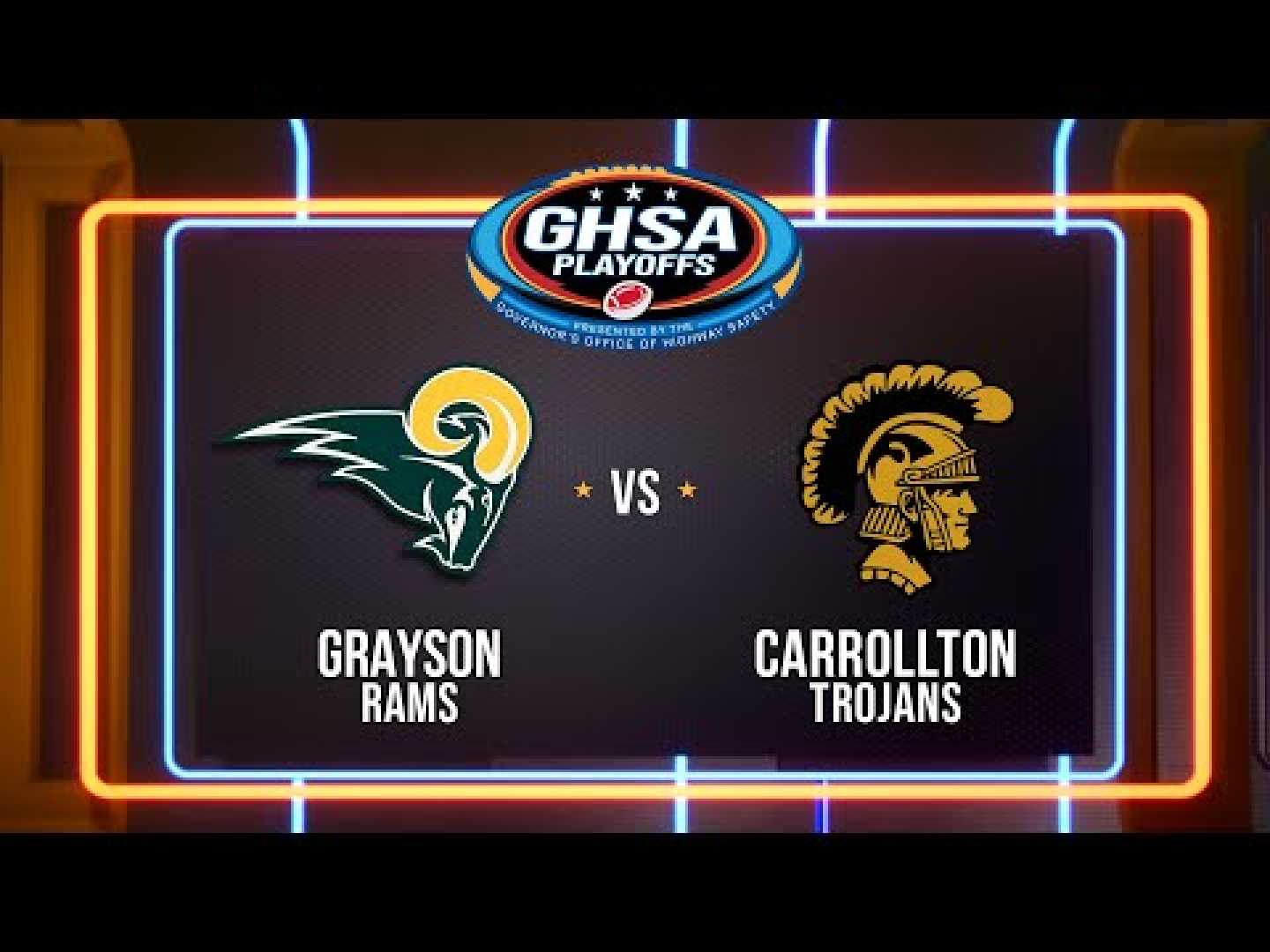 Grayson Rams Carrollton Trojans High School Football