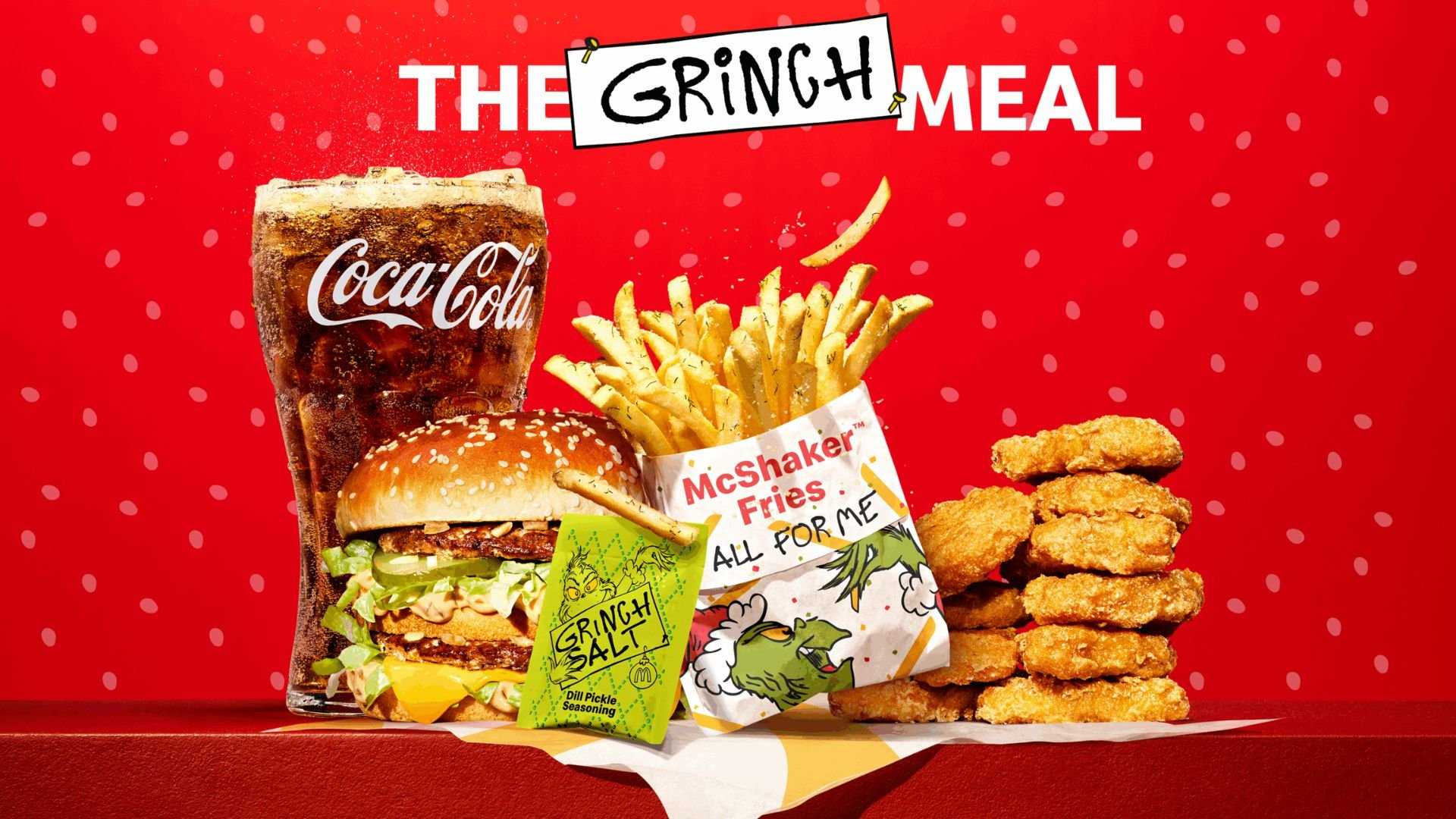 Grinch Meal Mcdonald's Dill Pickle Fries
