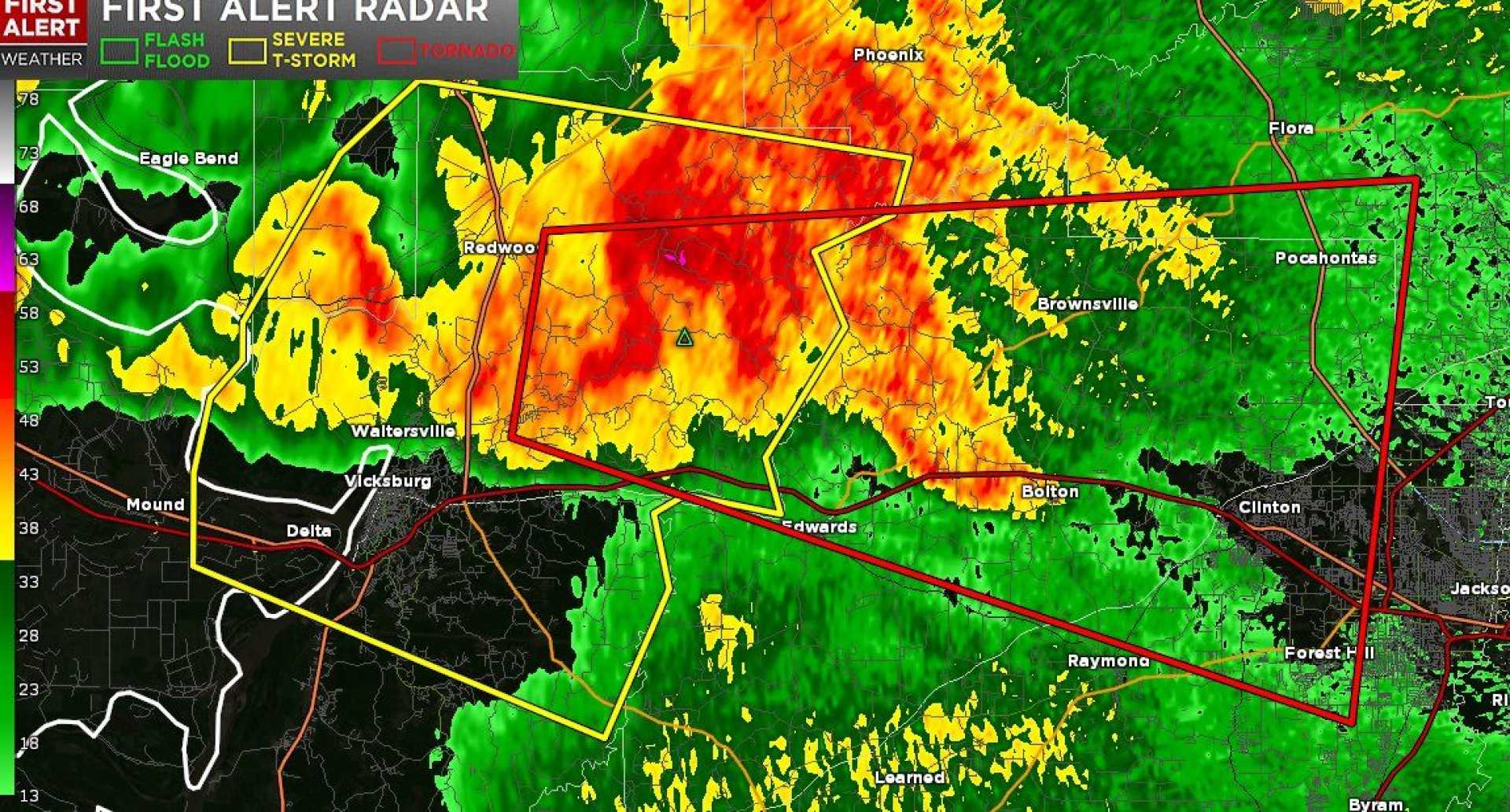 Hinds County Tornado Warning