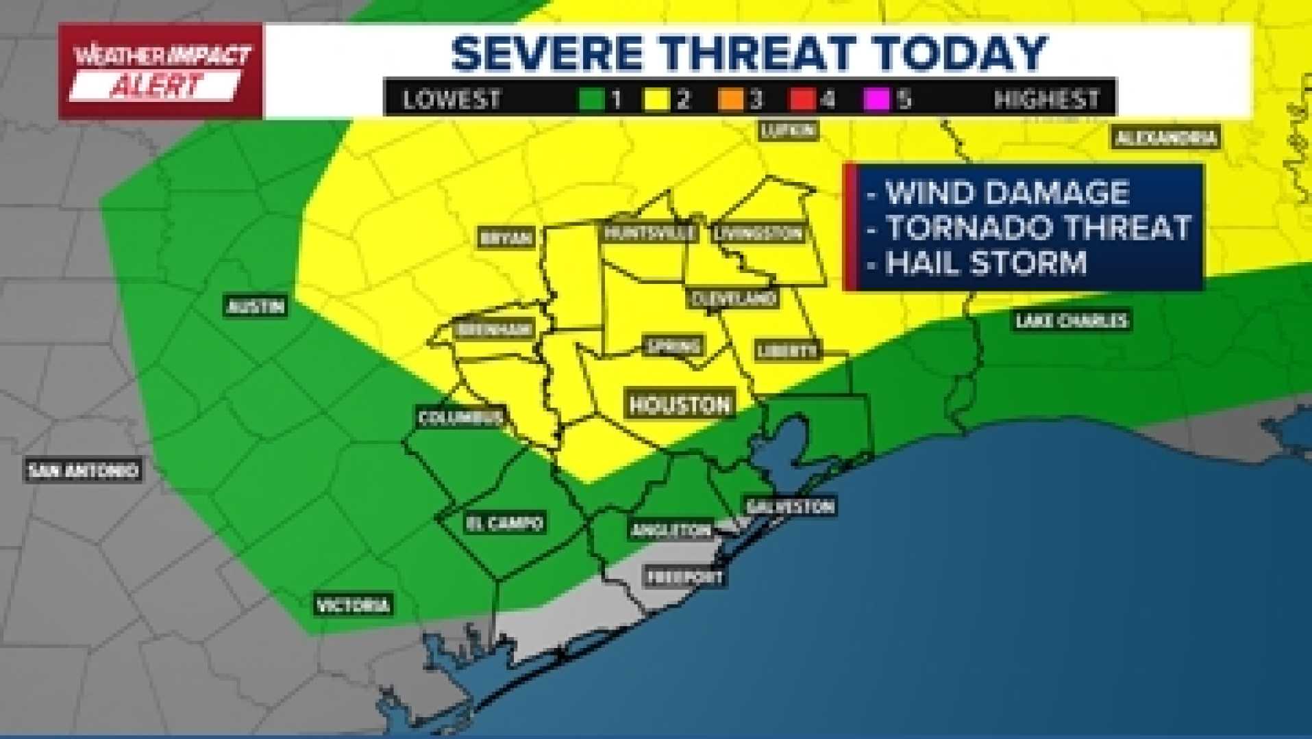 Houston Severe Storms Travel Impact