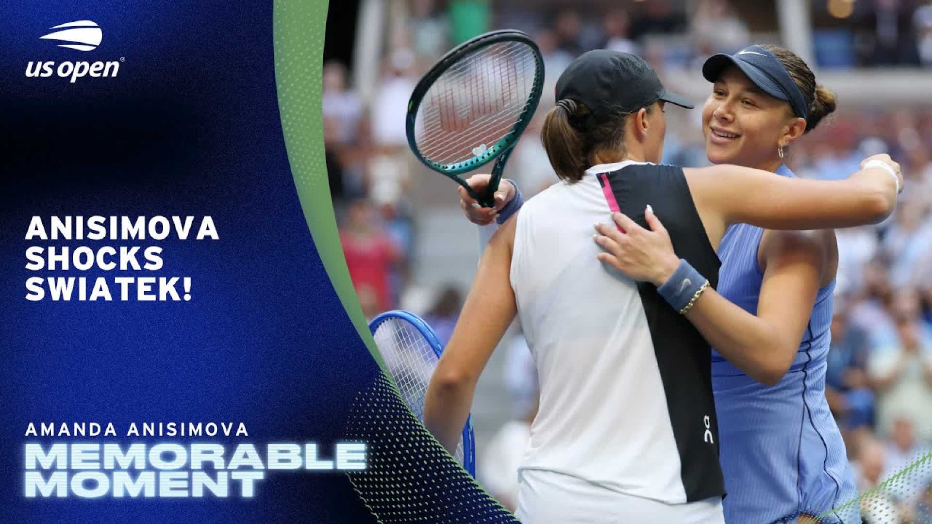 Iga Świątek Amanda Anisimova Tennis Match