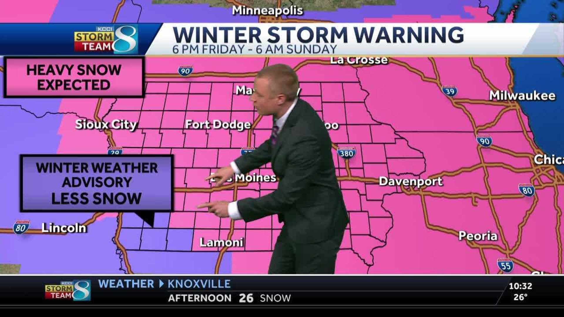 Iowa Winter Storm Snow Forecast