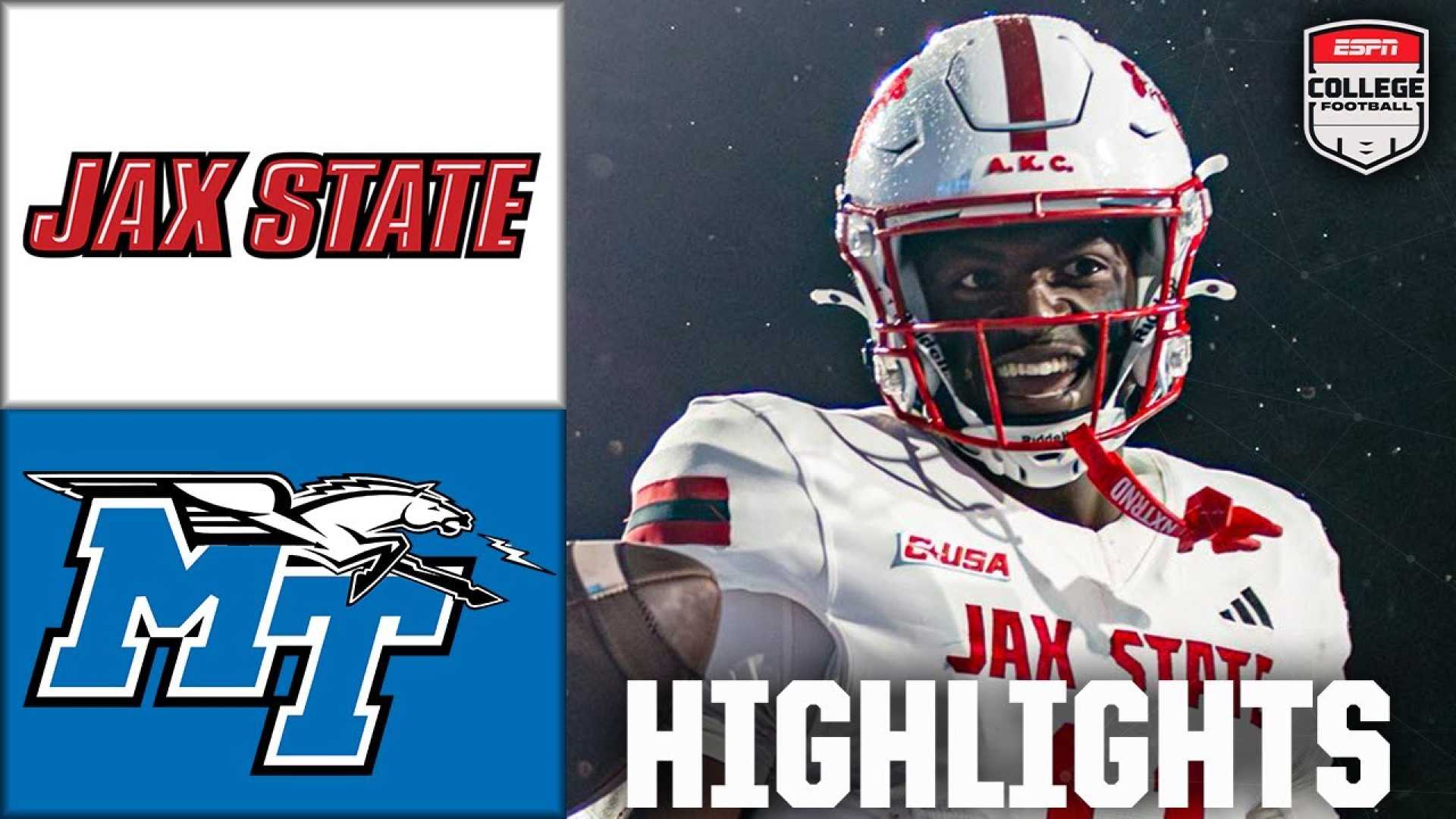 Jacksonville State Middle Tennessee Football Play