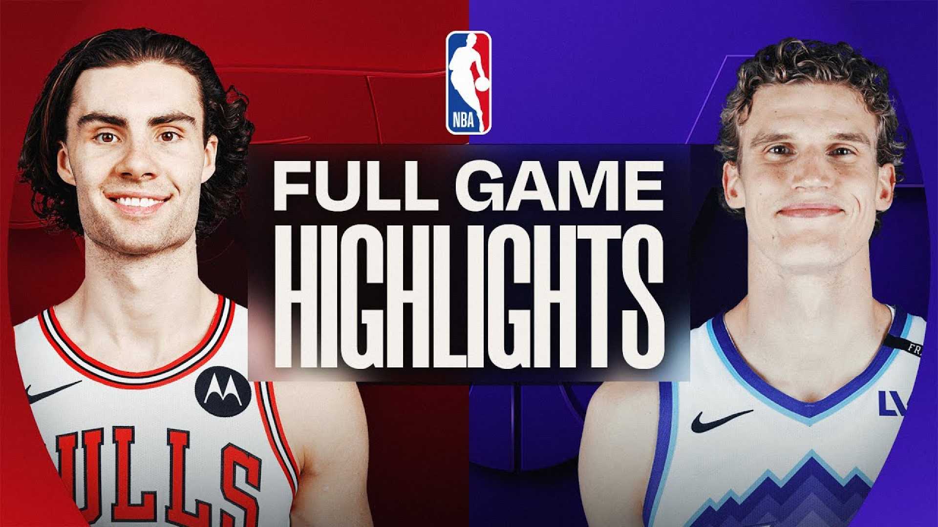 Jazz Bulls Nba Game Highlights