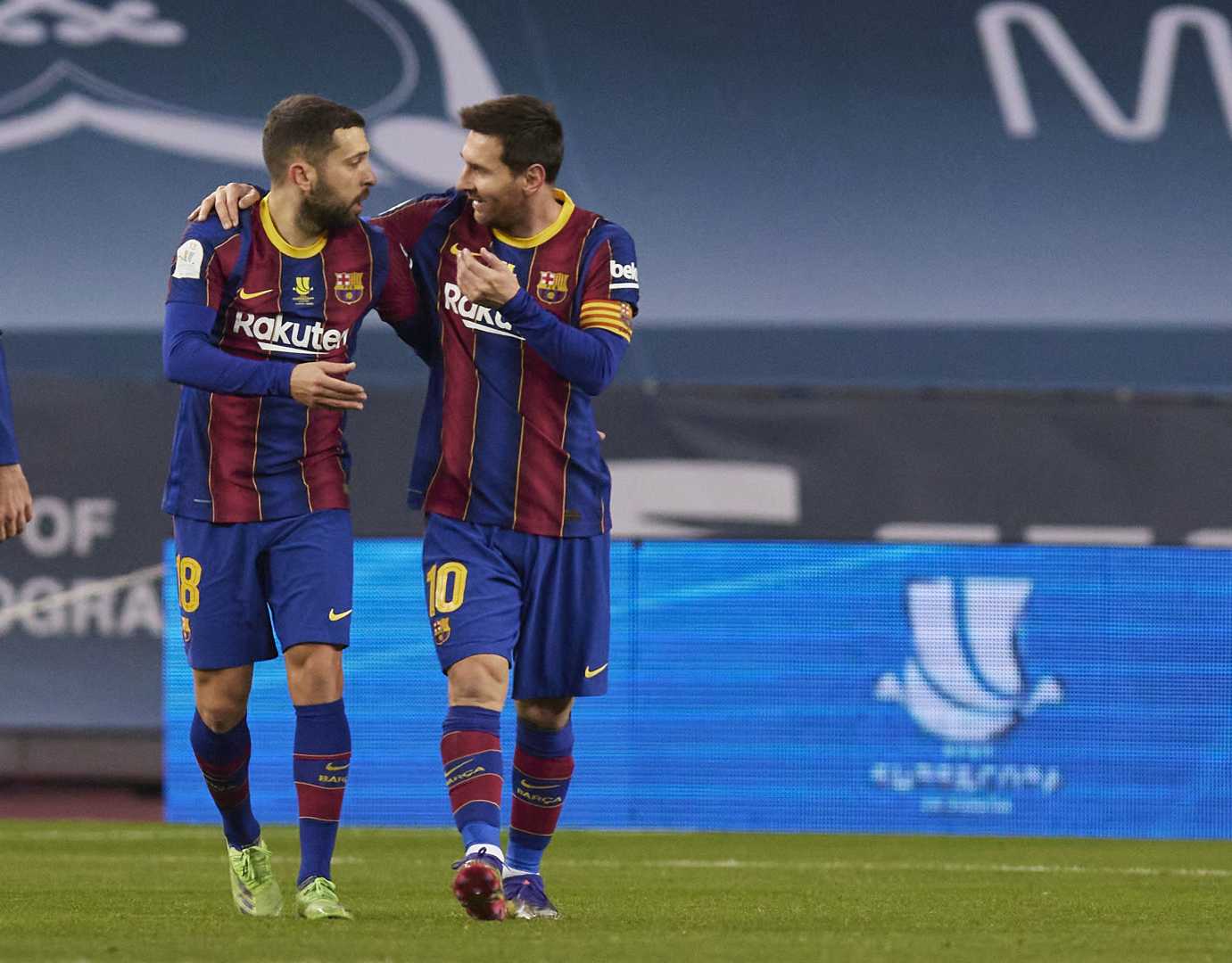 Jordi Alba Lionel Messi Soccer