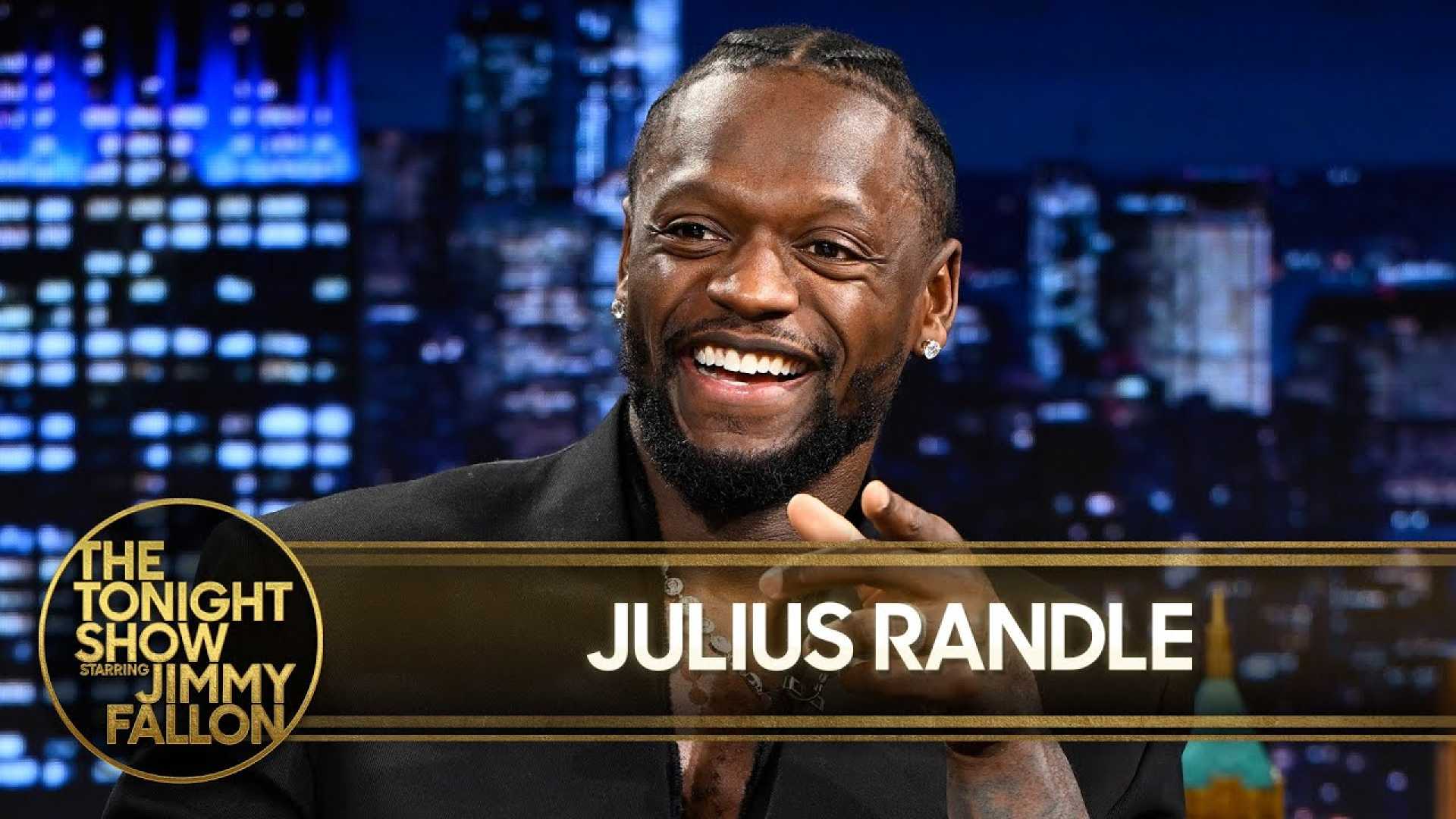 Julius Randle Tonight Show Swimming Sharks