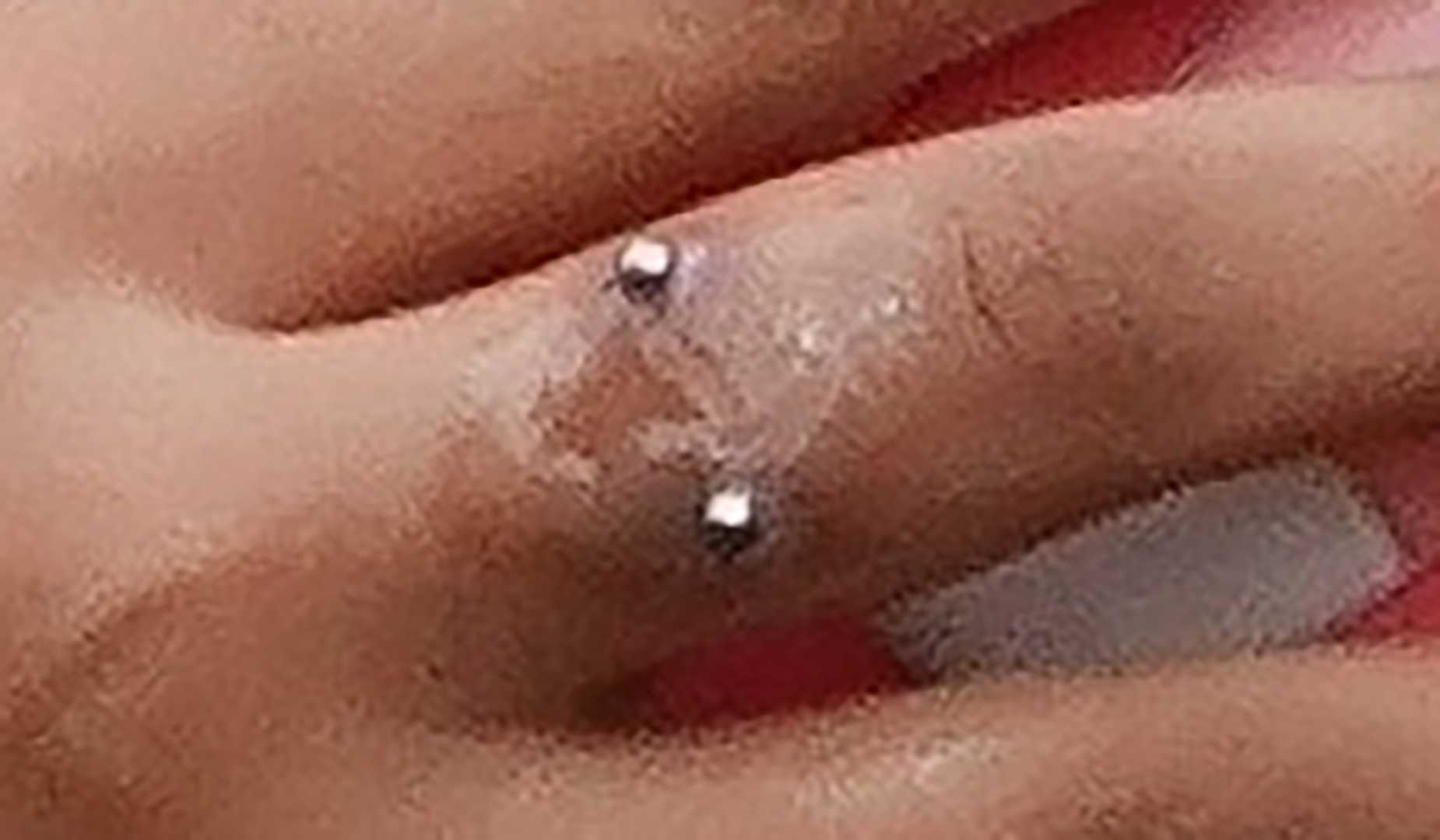 Kim Kardashian North West Finger Piercings