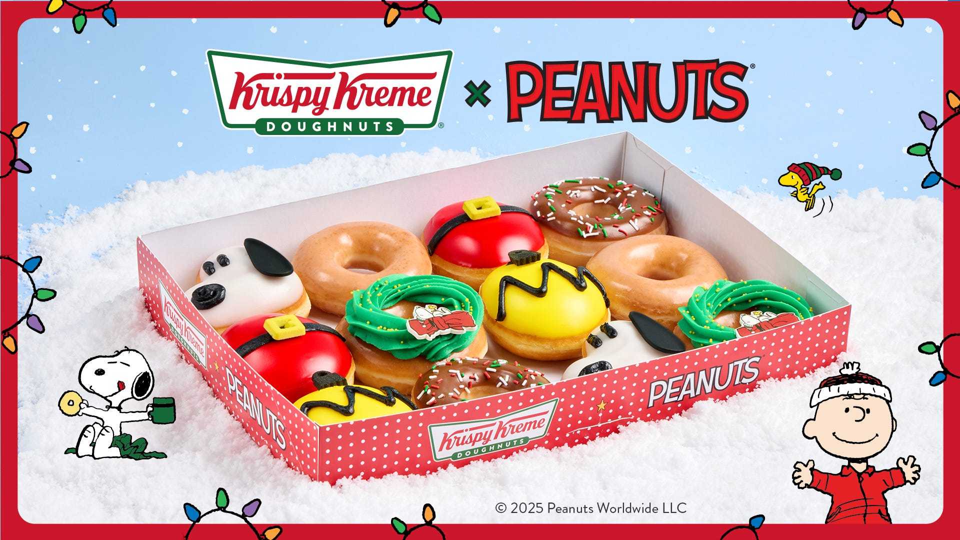 Krispy Kreme Peanuts Holiday Doughnuts