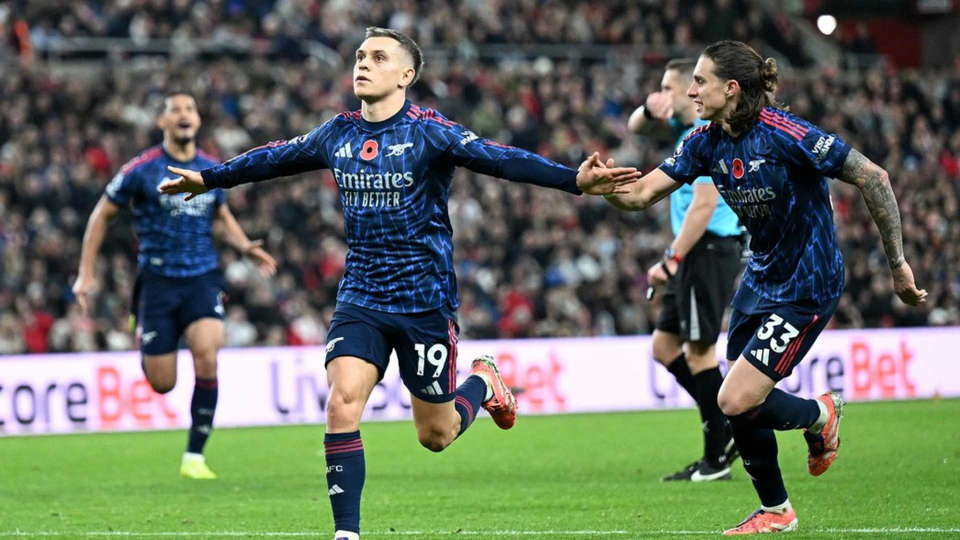 Leandro Trossard Arsenal Goal Against Sunderland