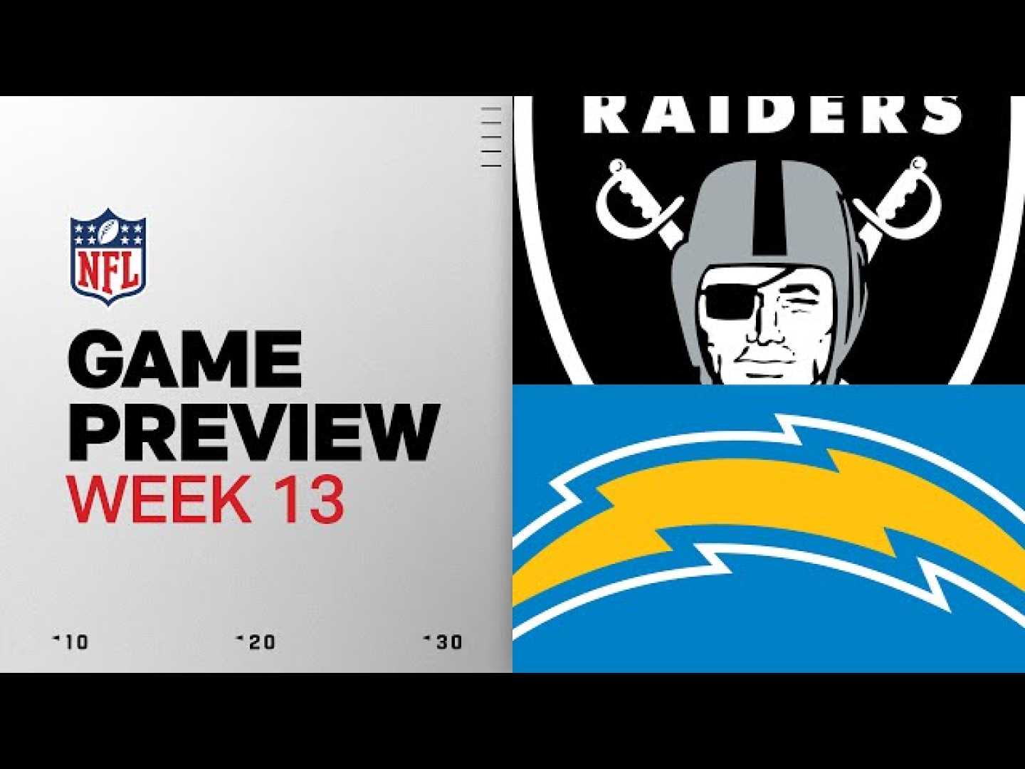 Los Angeles Chargers Vs Las Vegas Raiders