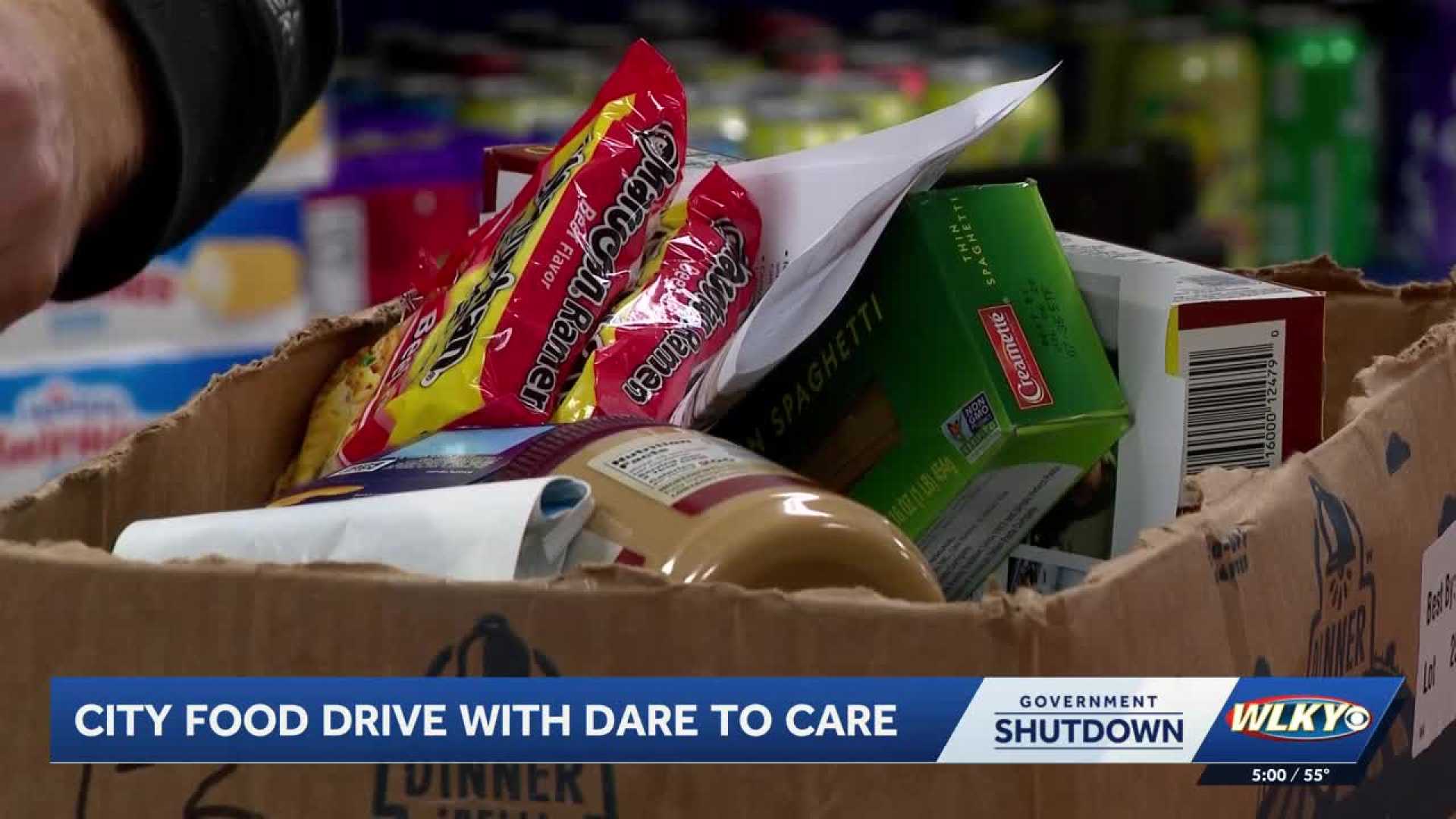 Louisville Kentucky Food Drive Government Shutdown