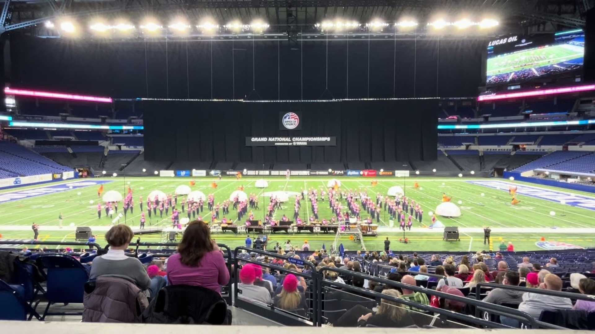 Marching Band Competition At Lucas Oil Stadium