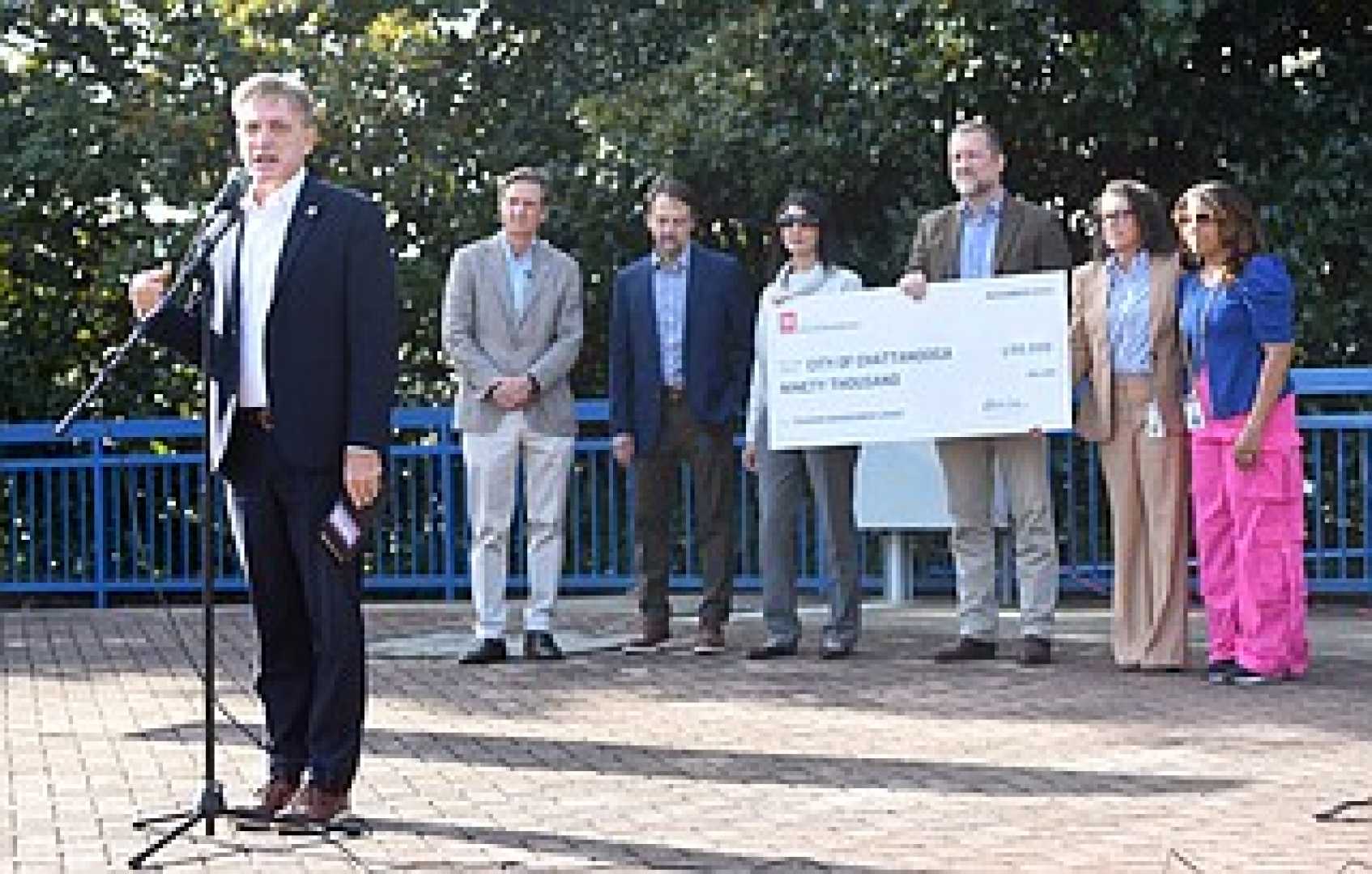 Mark Ezell Coolidge Park Check Presentation