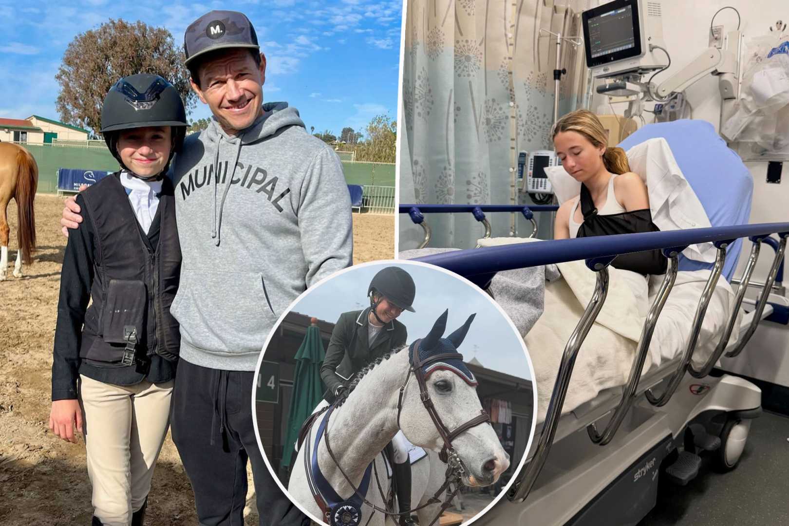 Mark Wahlberg Daughter Grace Horseback Riding Recovery