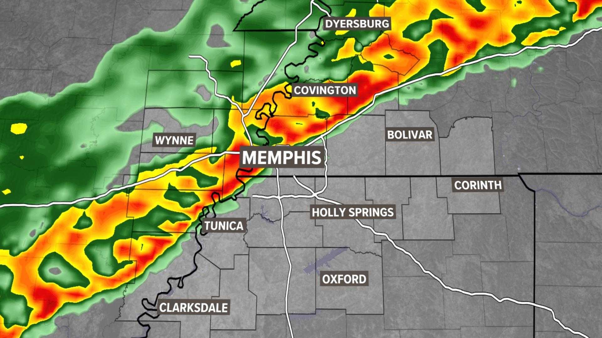 Memphis Weather Strong Storms
