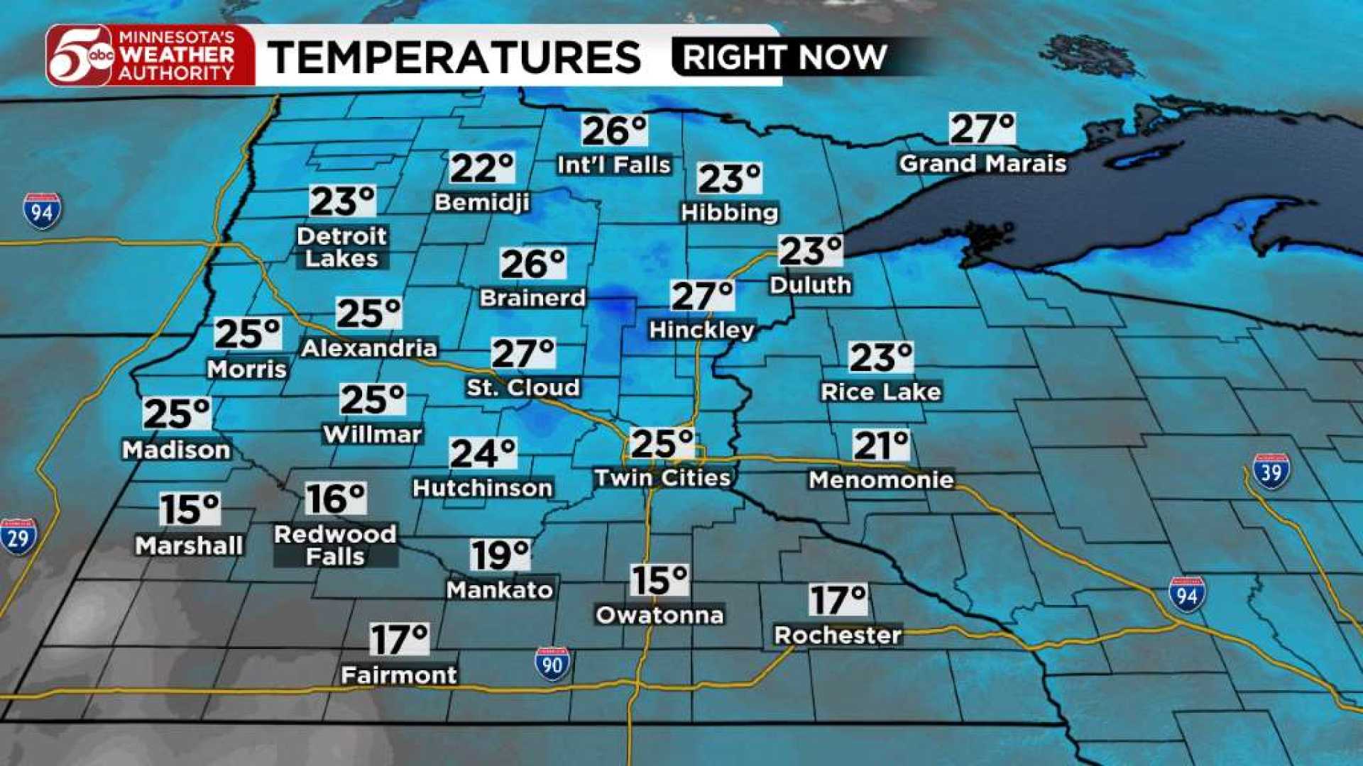 Minnesota Weather Forecast December Temperatures