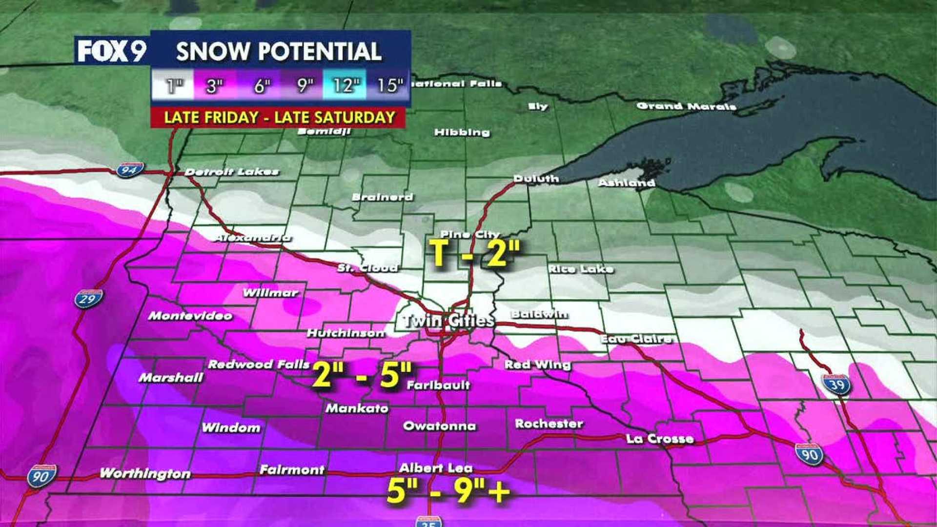 Minnesota Winter Snowstorm Forecast