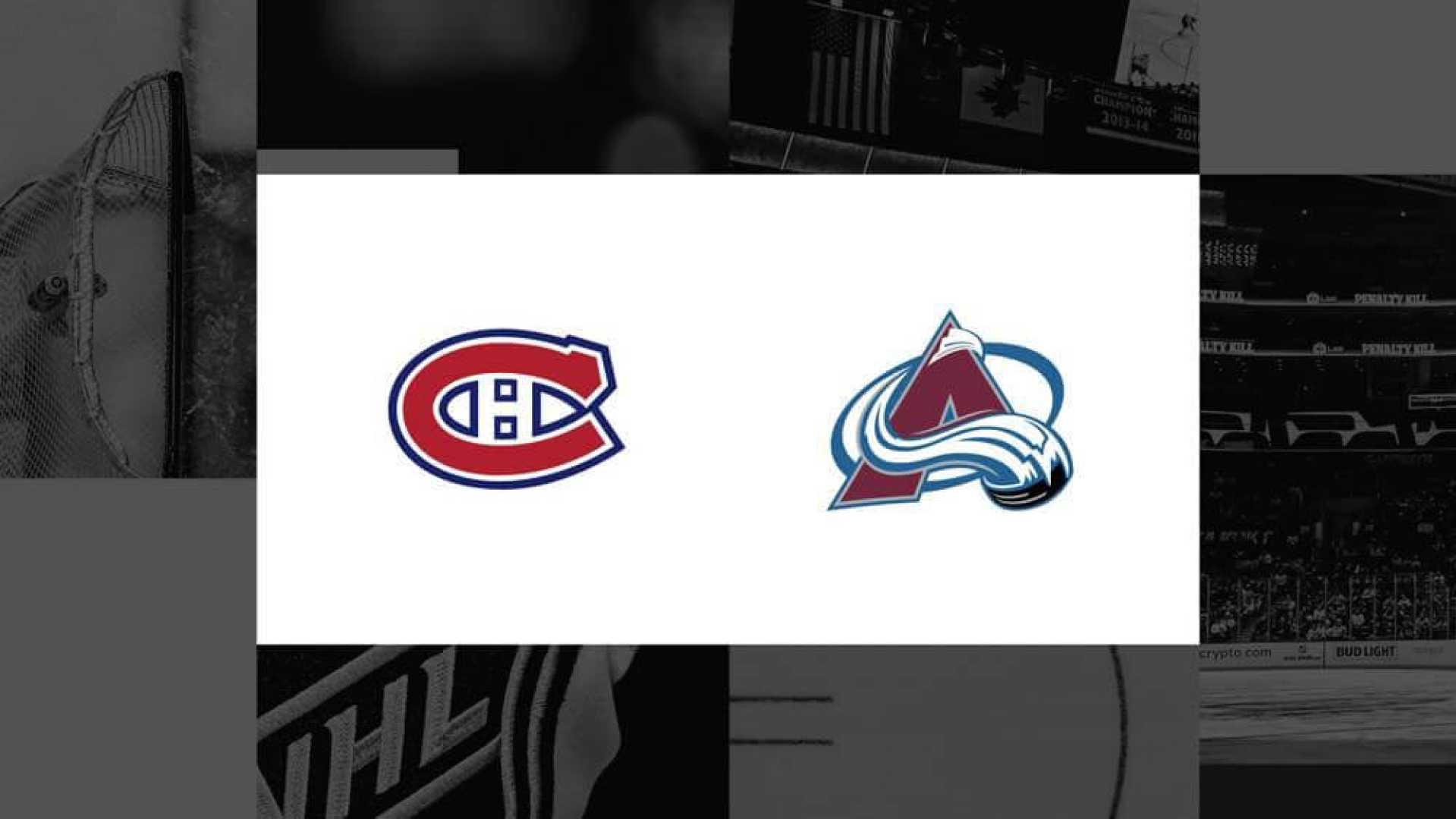 Montreal Canadiens Vs Colorado Avalanche