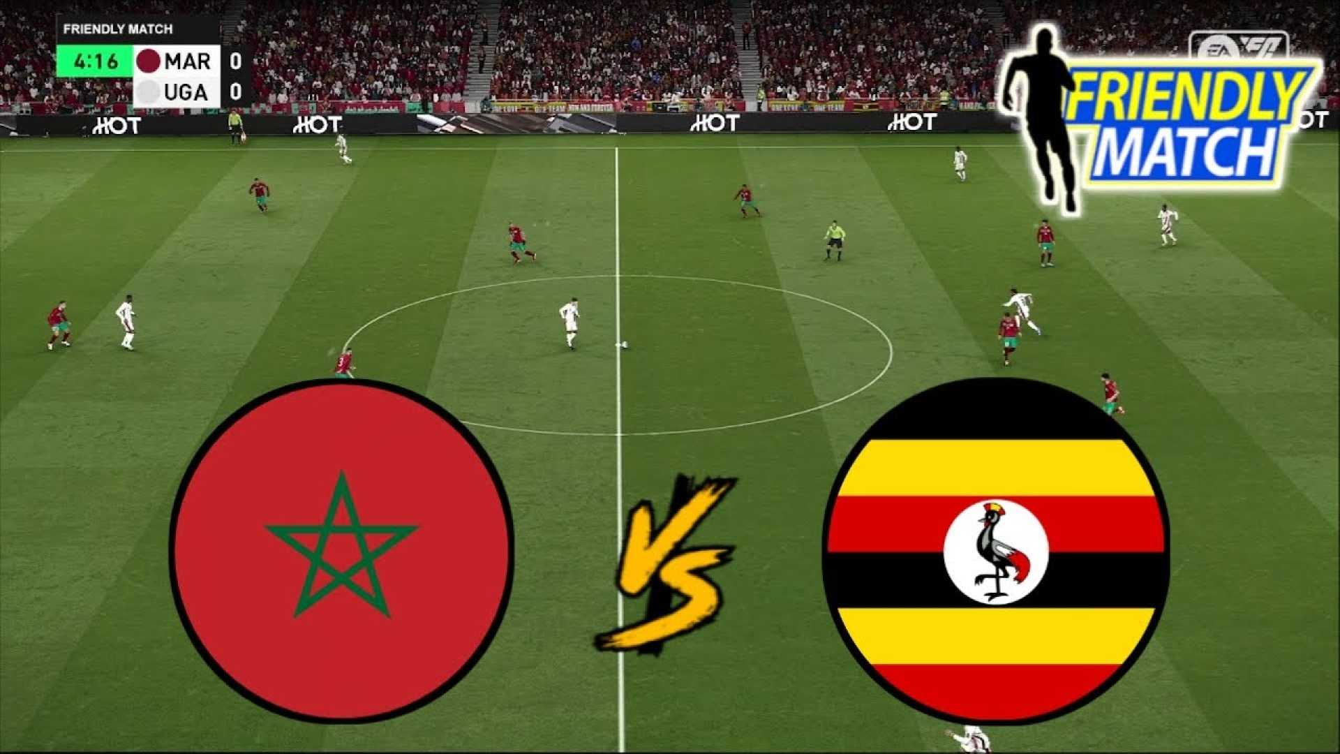 Morocco Uganda Football Friendly Match