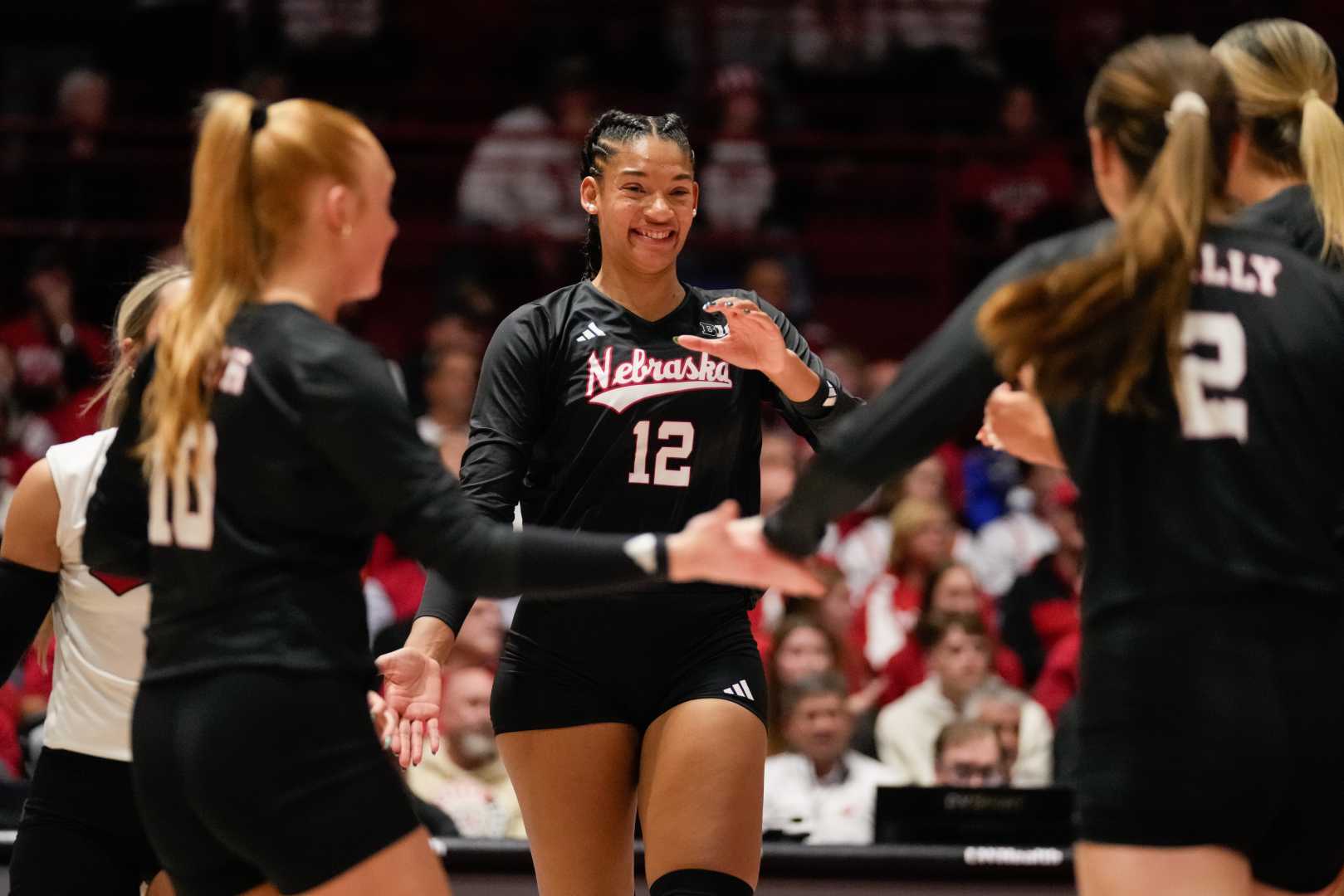 Nebraska Volleyball Team Black Uniforms