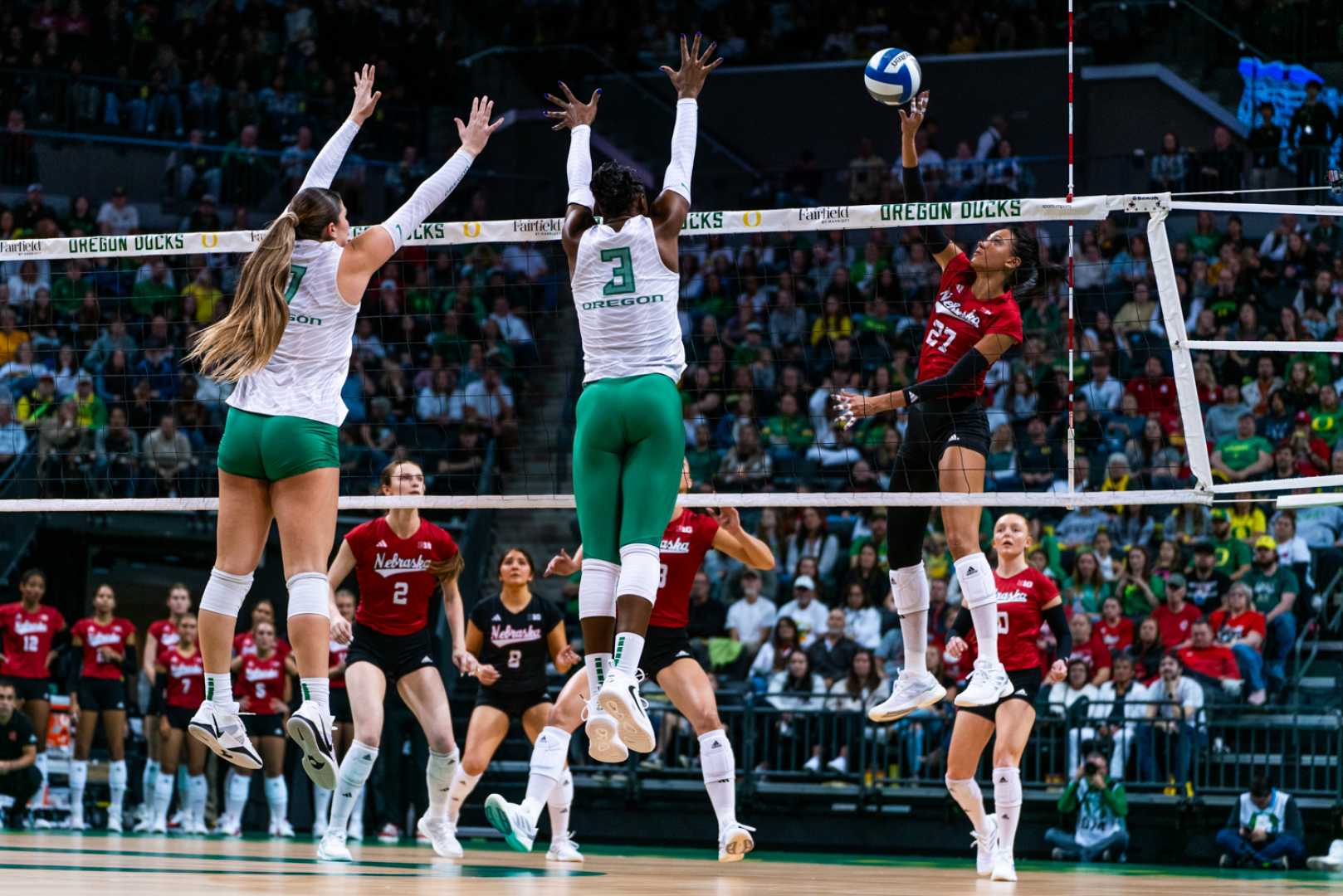Nebraska Volleyball Vs Oregon Match