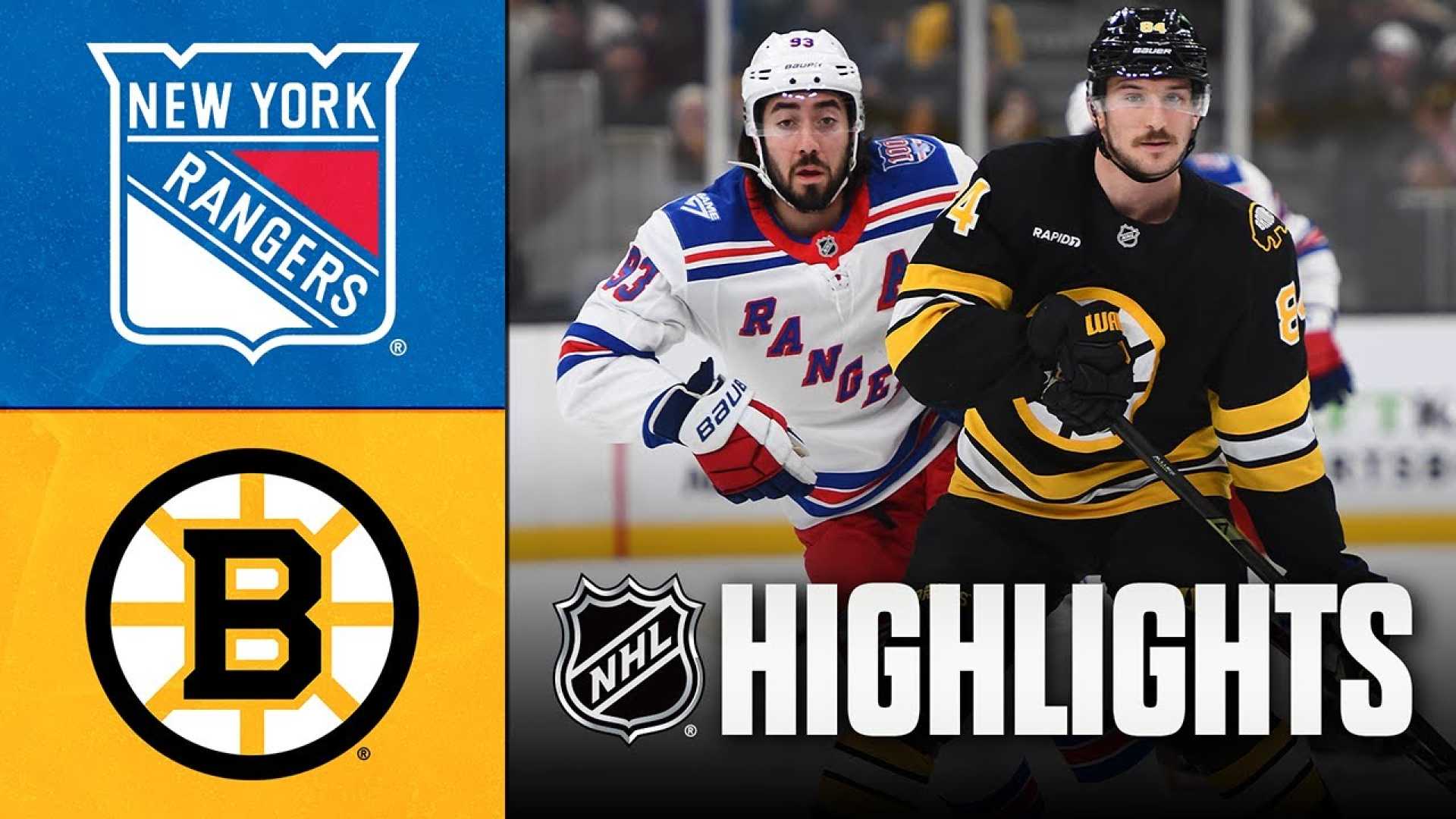 New York Rangers Vs Boston Bruins Game Recap