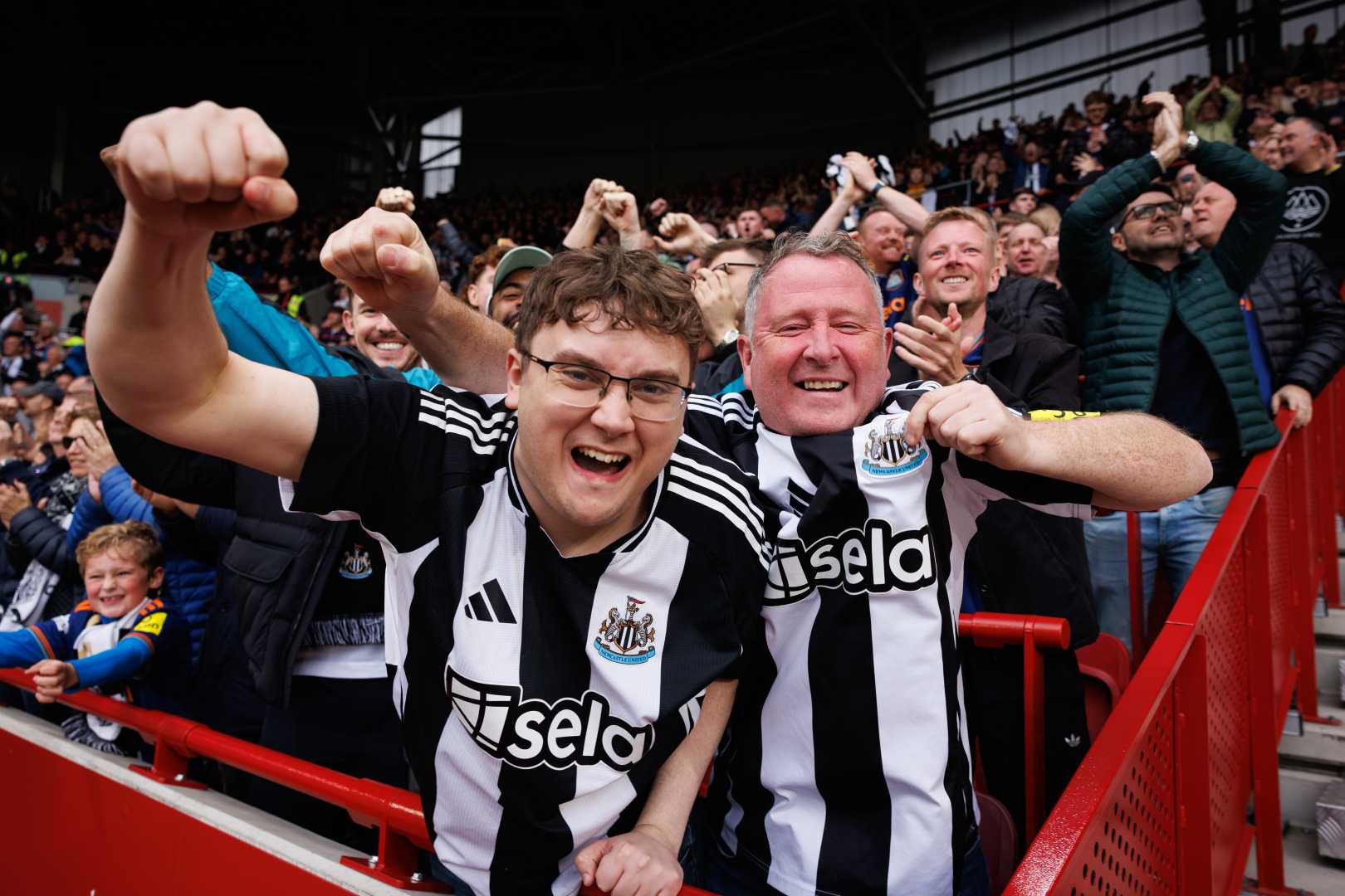 Newcastle Fans In Marseille Football Match