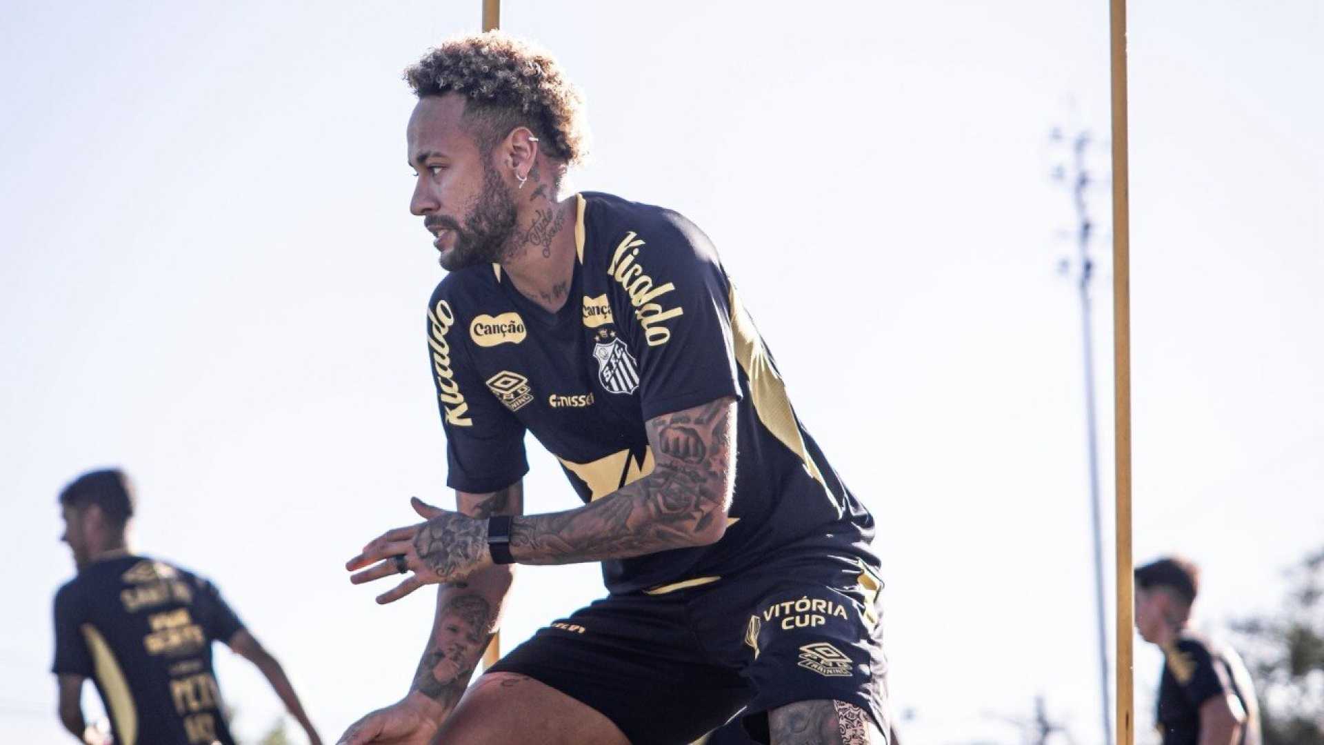 Neymar Santos Soccer Training