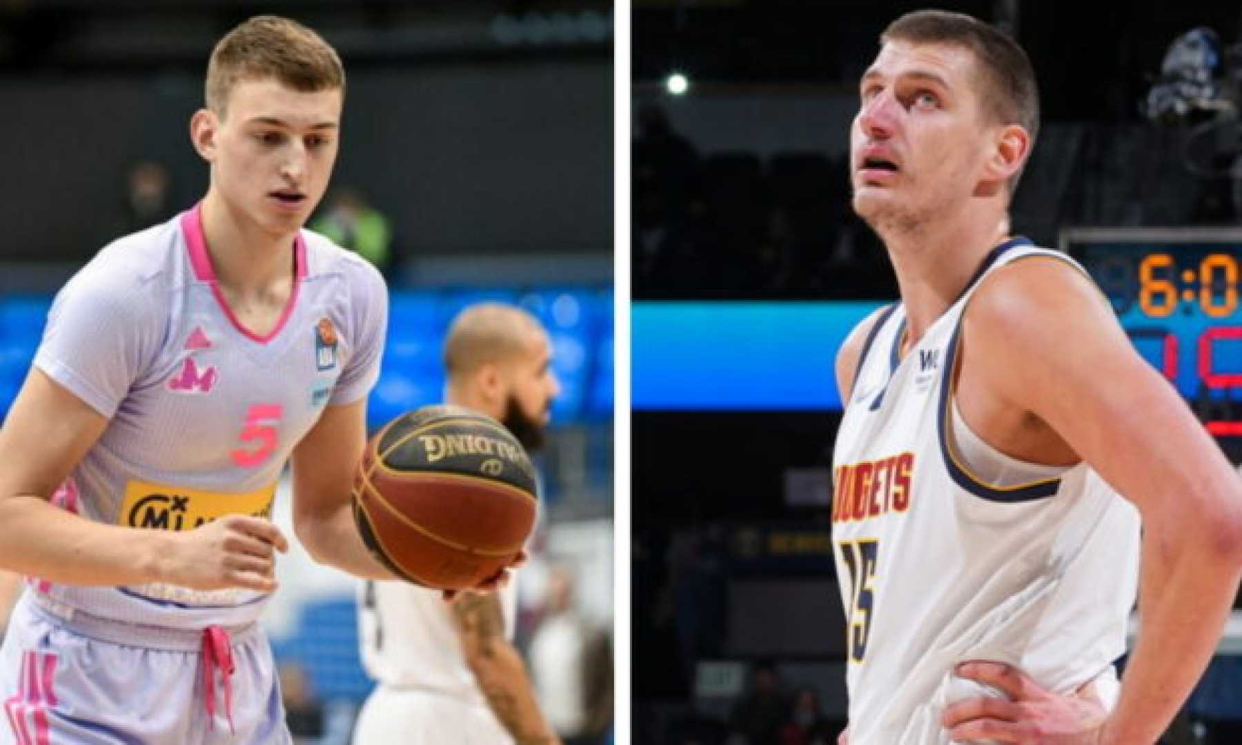 Nikola Jovic And Nikola Jokic Basketball