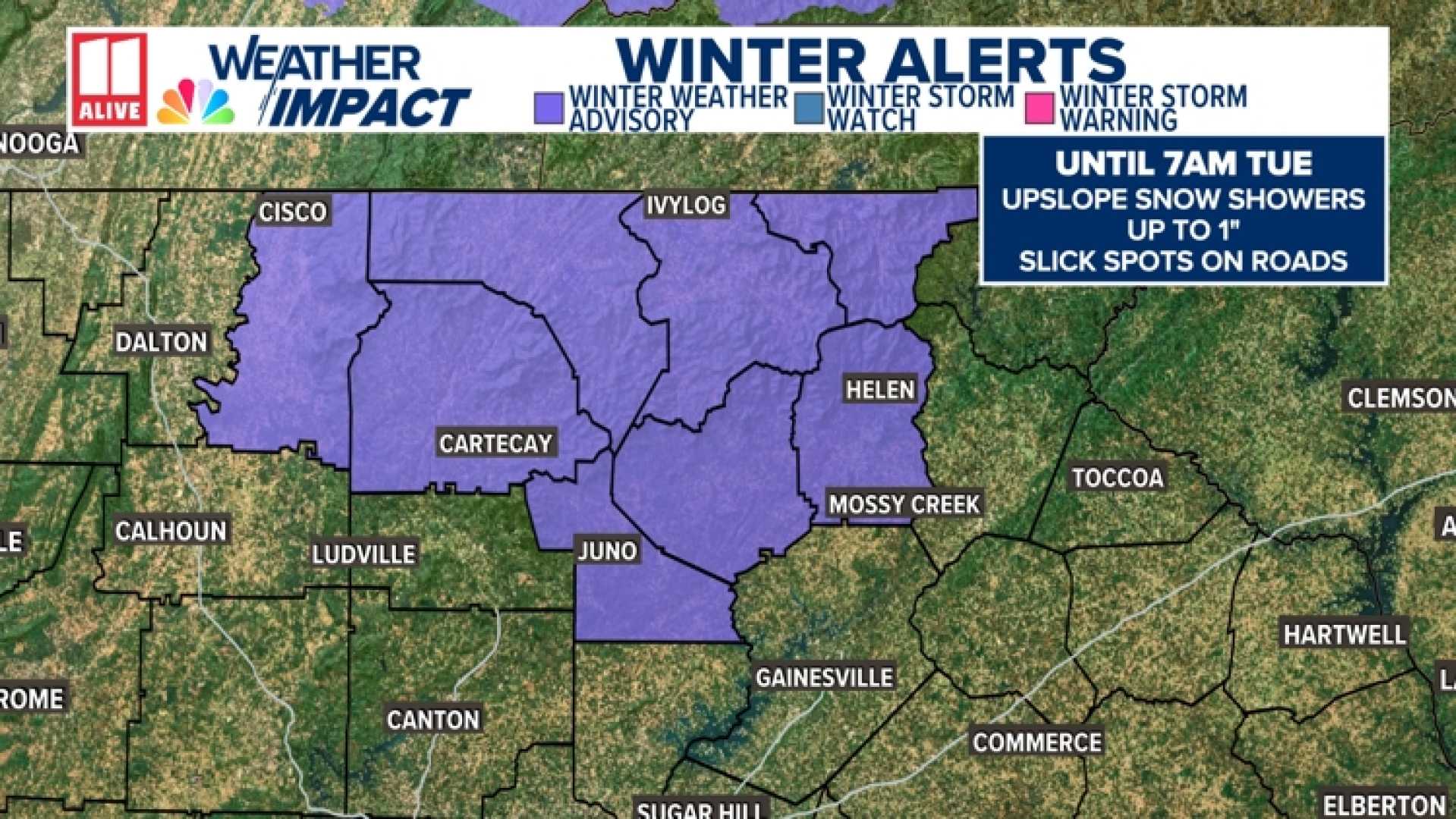 North Georgia Winter Weather Schools