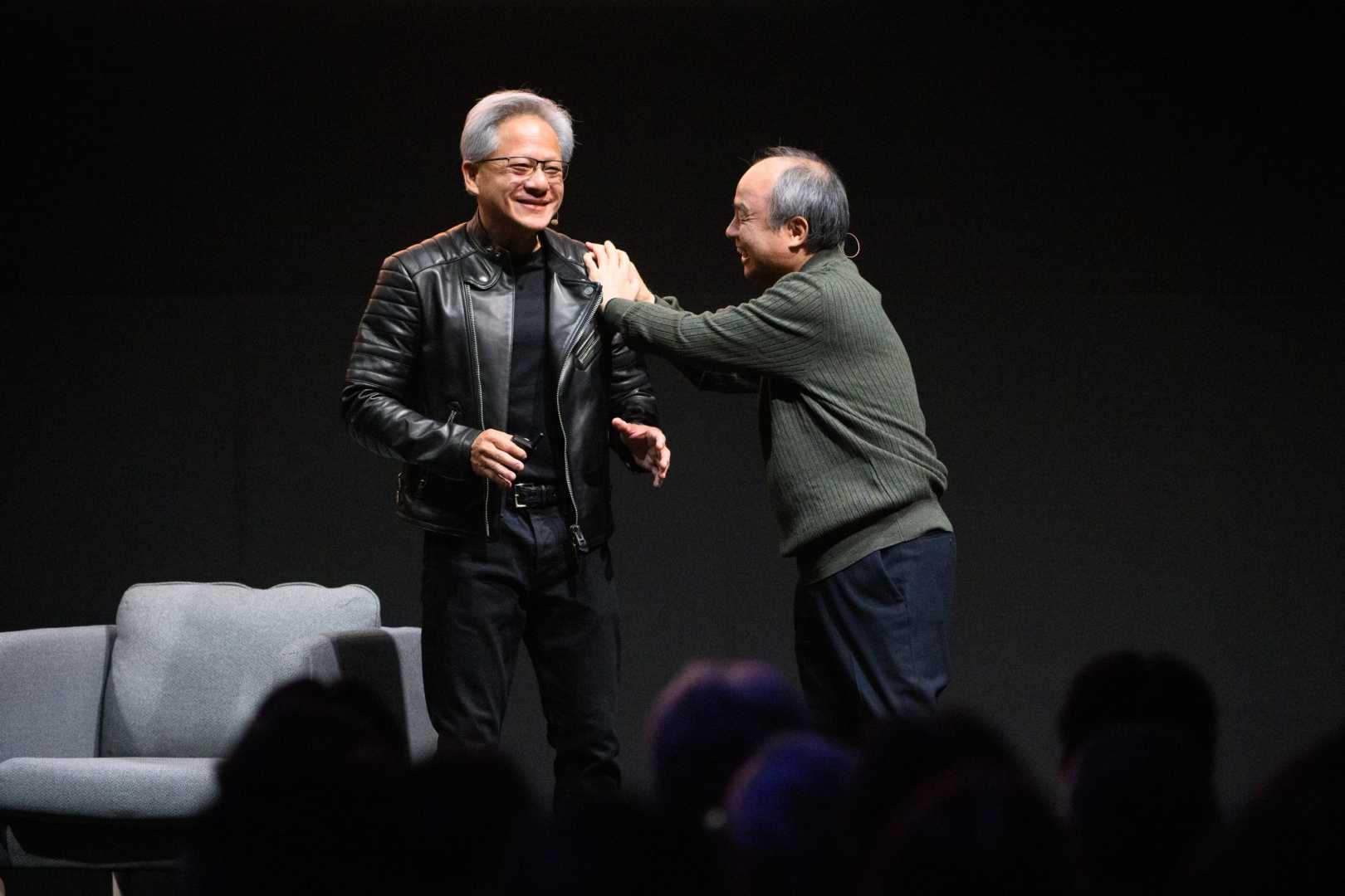 Nvidia Ceo Jensen Huang Softbank Group Masayoshi Son