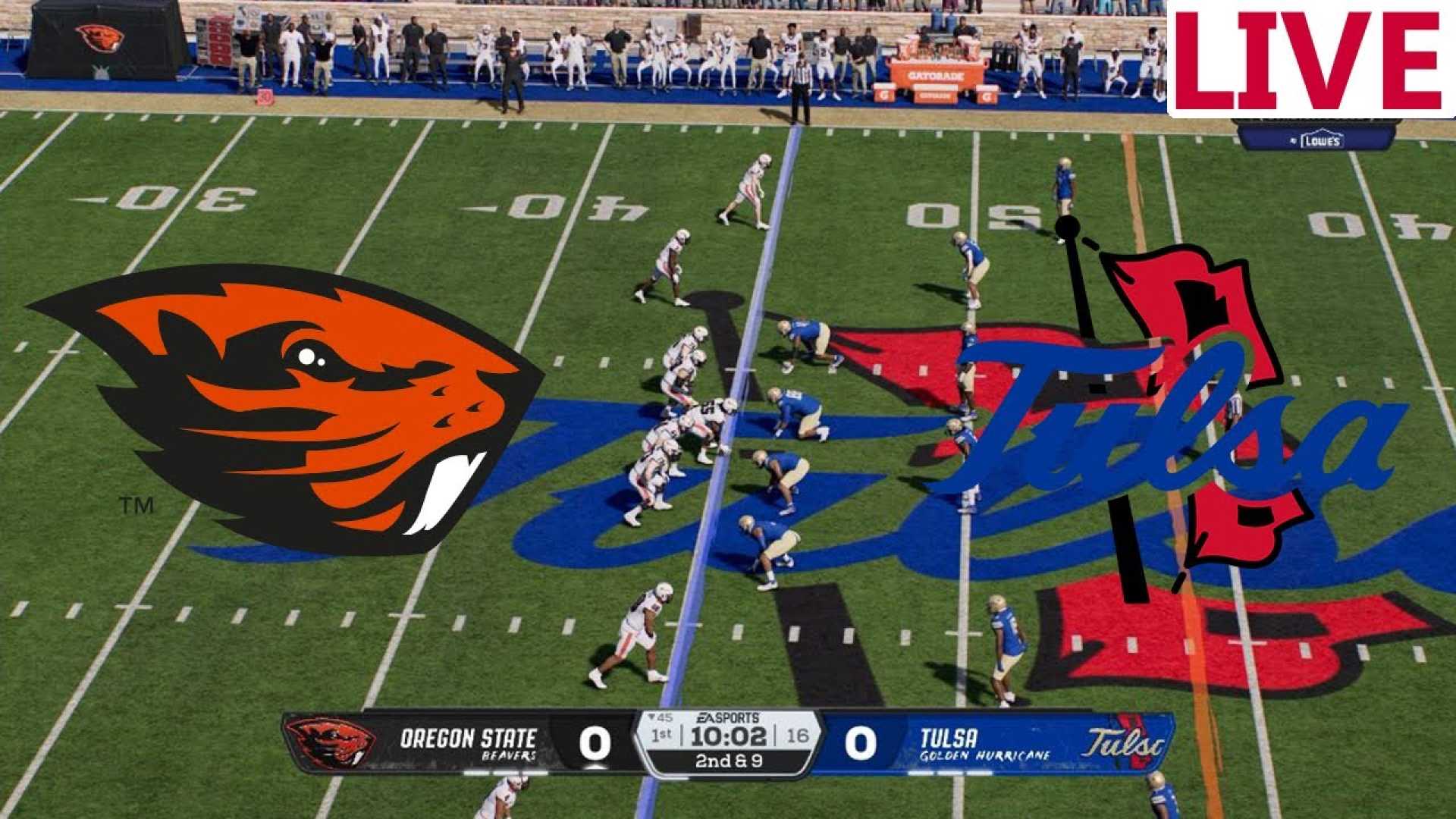 Oregon State Beavers Football Tulsa Golden Hurricane