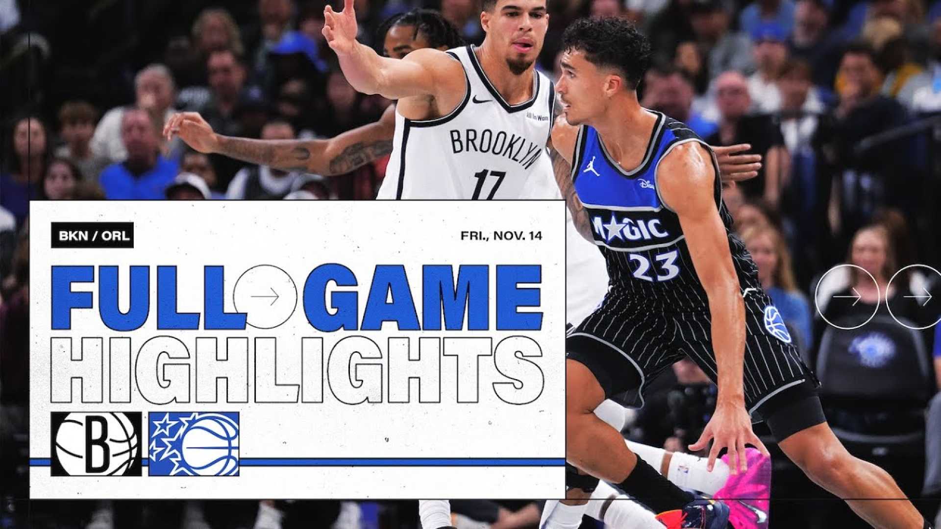 Orlando Magic Brooklyn Nets Game Highlights