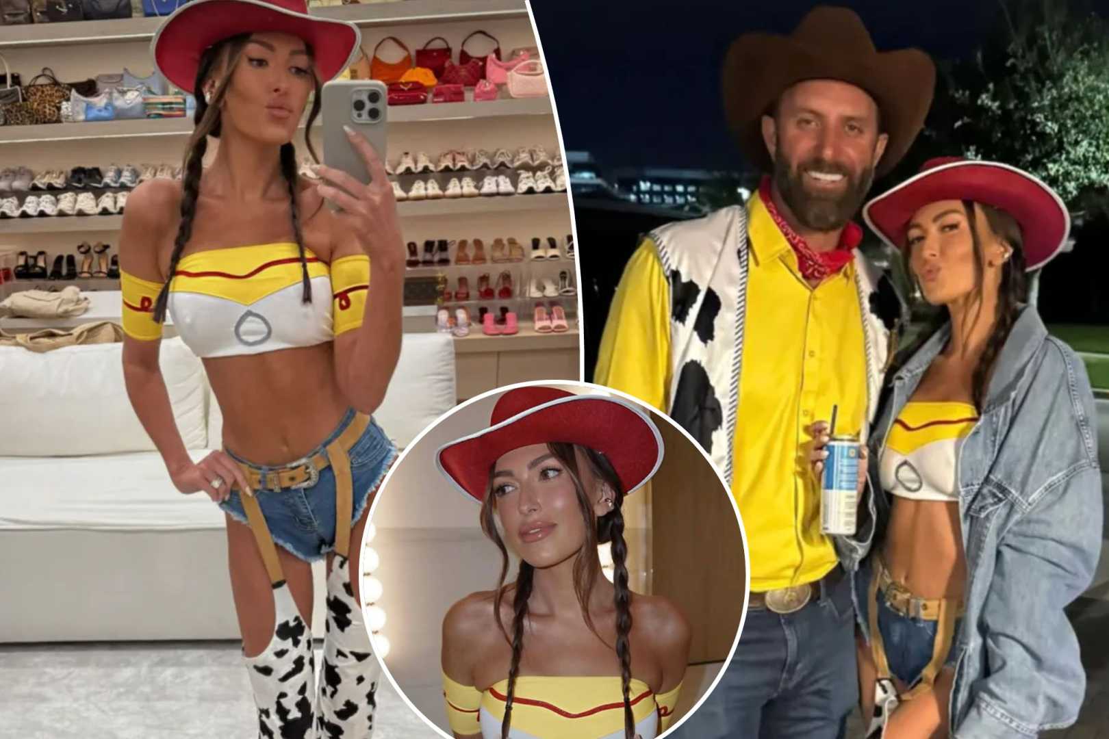 Paulina Gretzky Dustin Johnson Halloween Toy Story