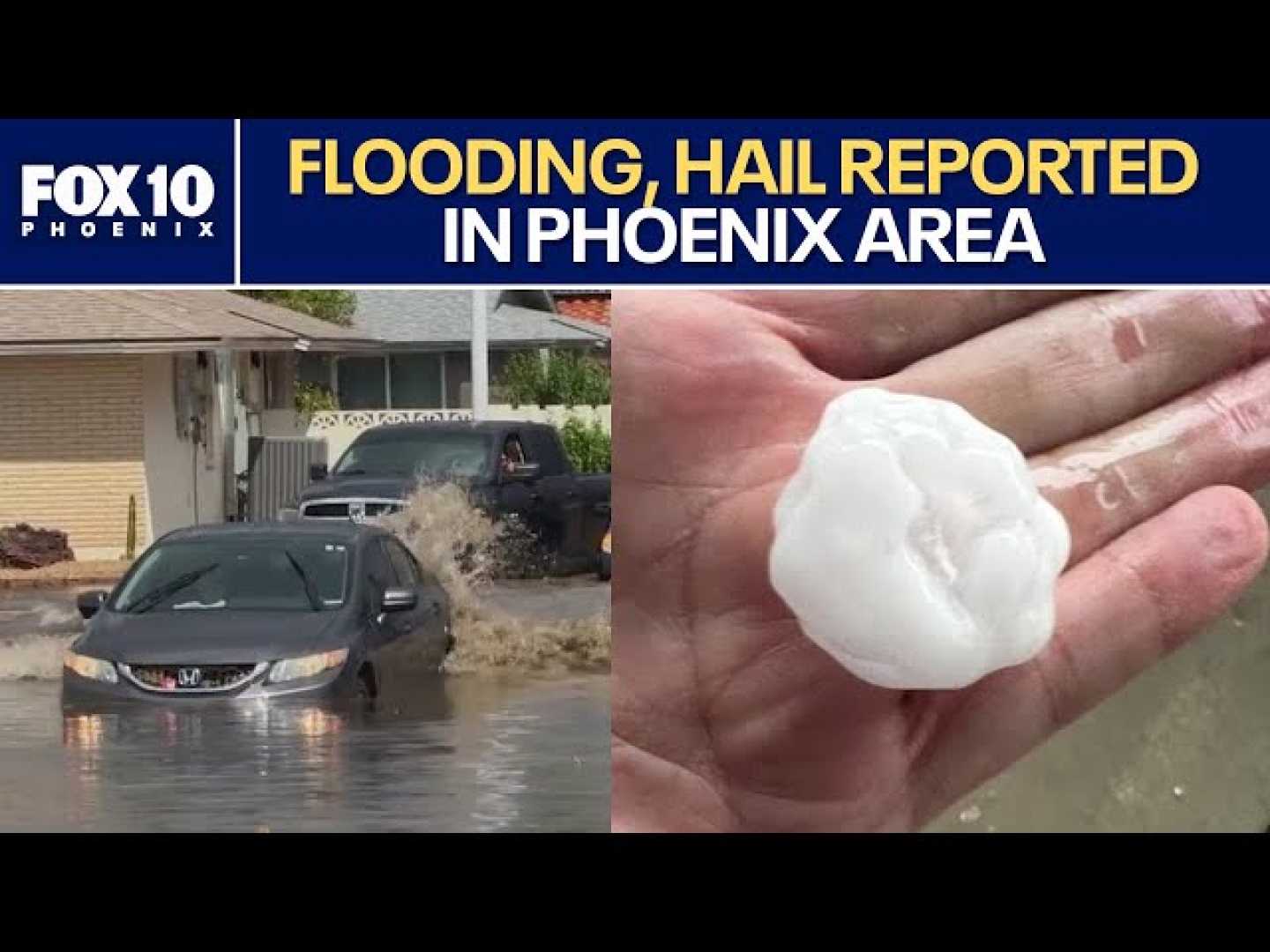 Phoenix Storms Hail Flooding News