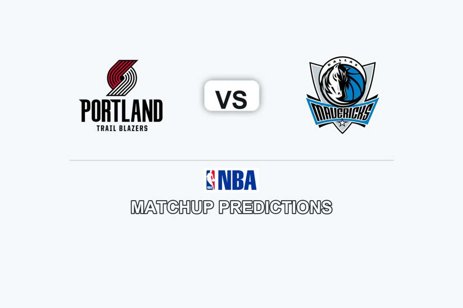 Portland Trail Blazers Dallas Mavericks Nba Matchup