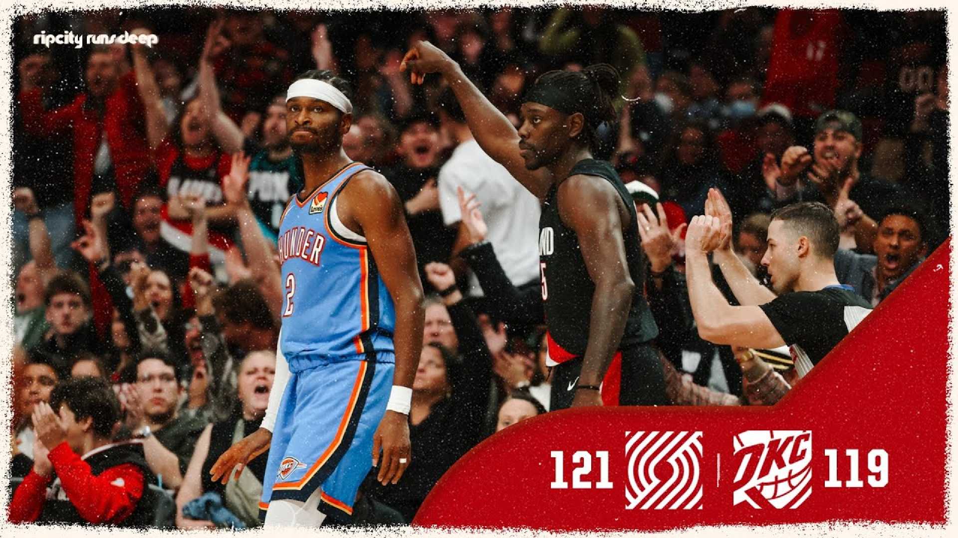 Portland Trail Blazers Oklahoma City Thunder Game