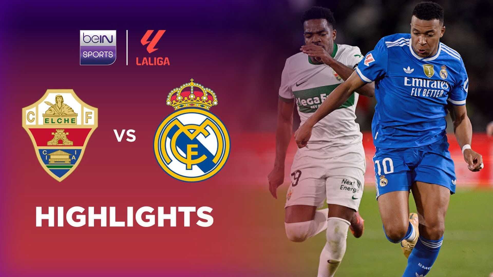 Real Madrid Vs Elche Match Highlights