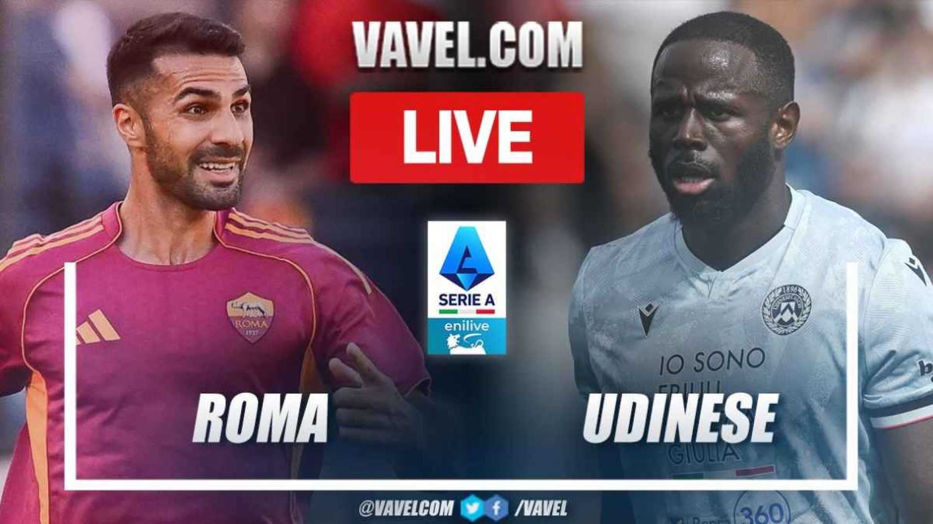 Roma Udinese Serie A Match