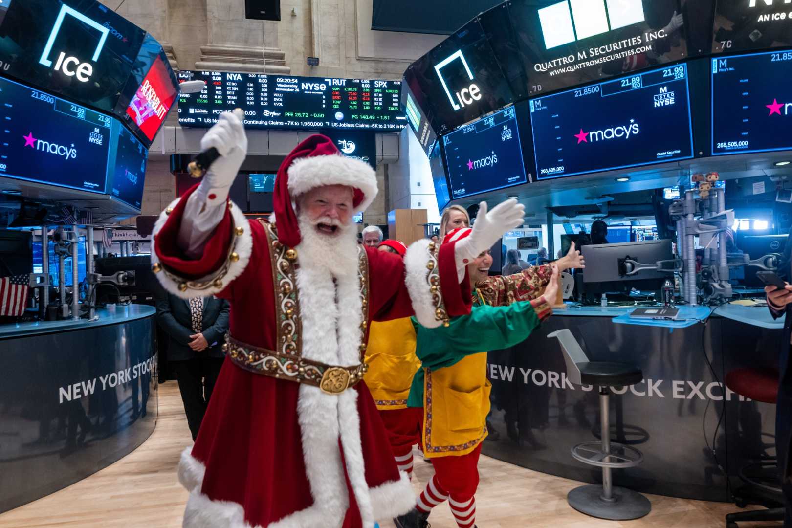 Santa Claus Wall Street