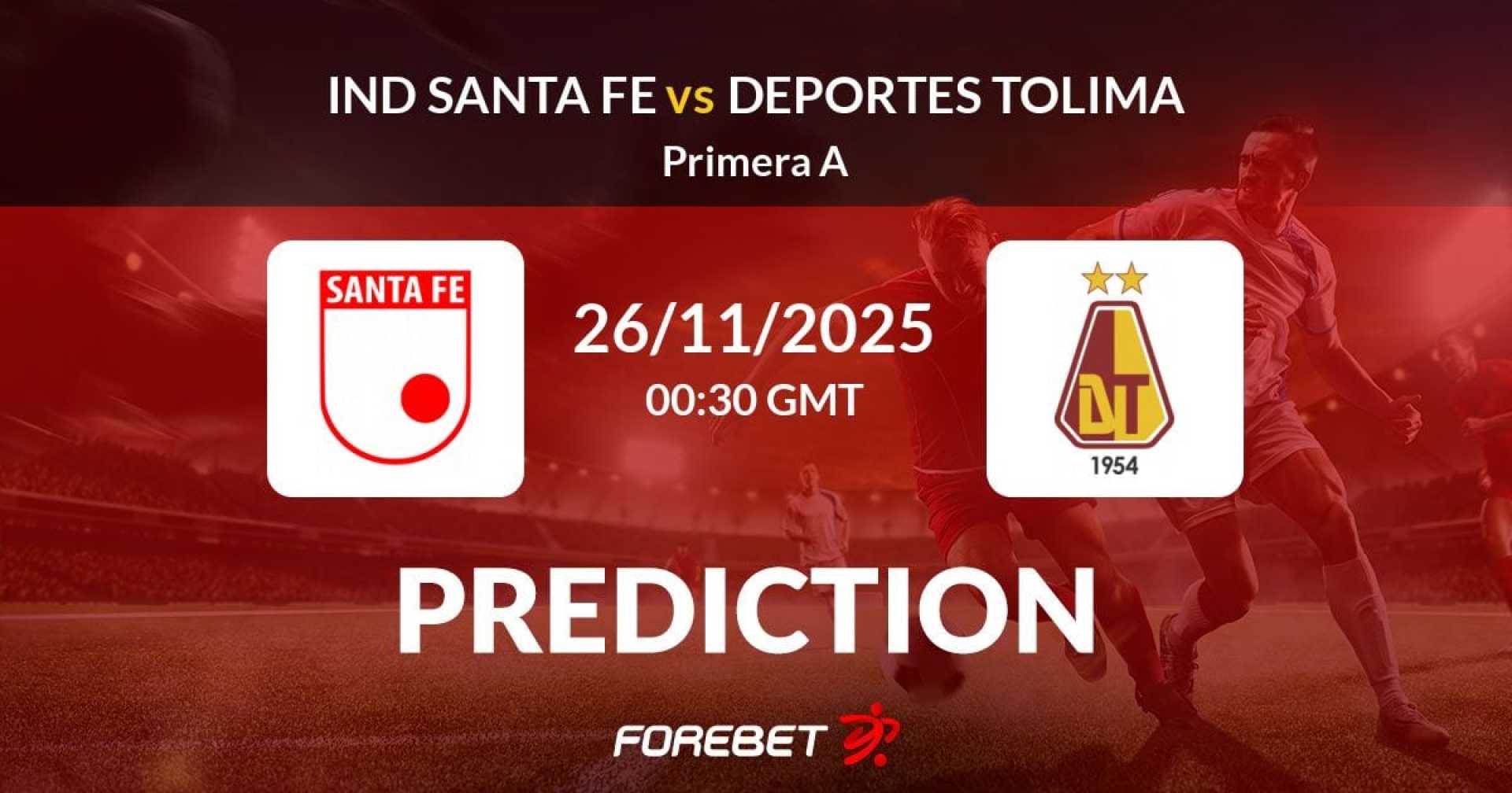 Santa Fe Vs Tolima Football Match