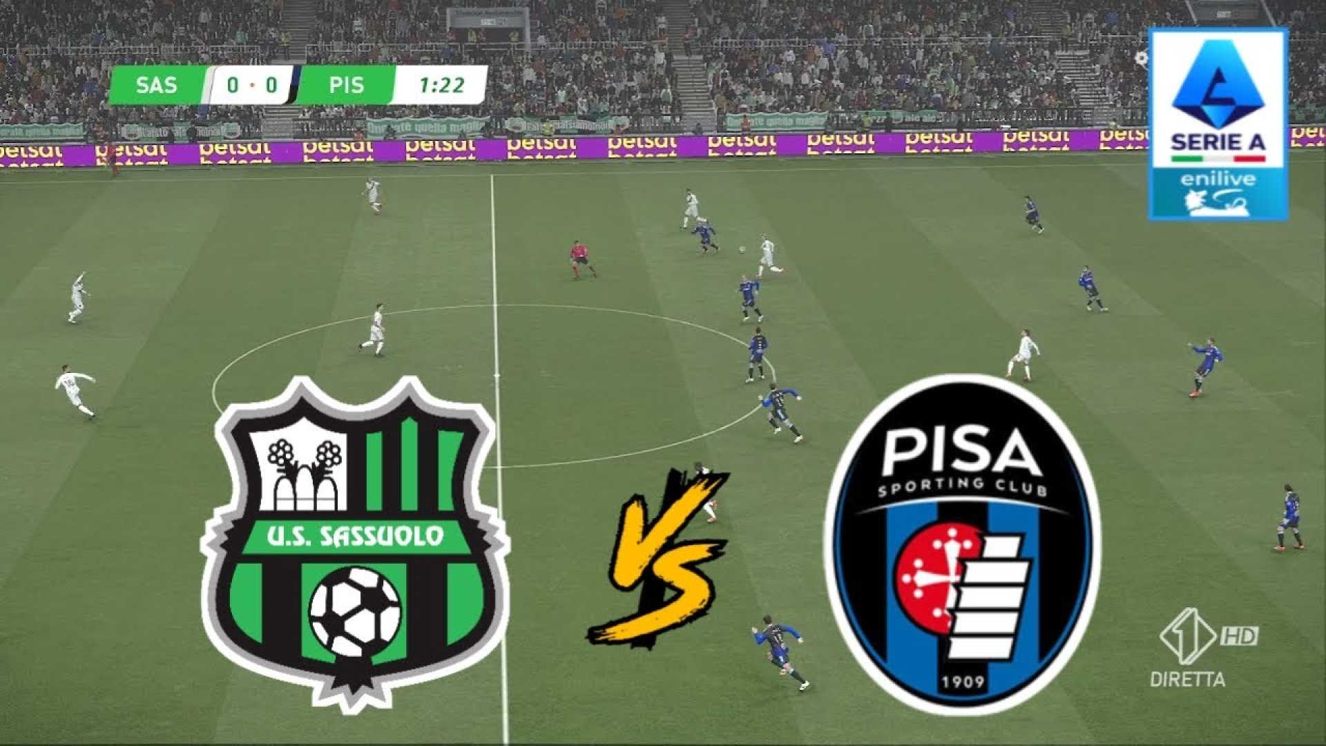 Sassuolo Vs Pisa Serie A Match