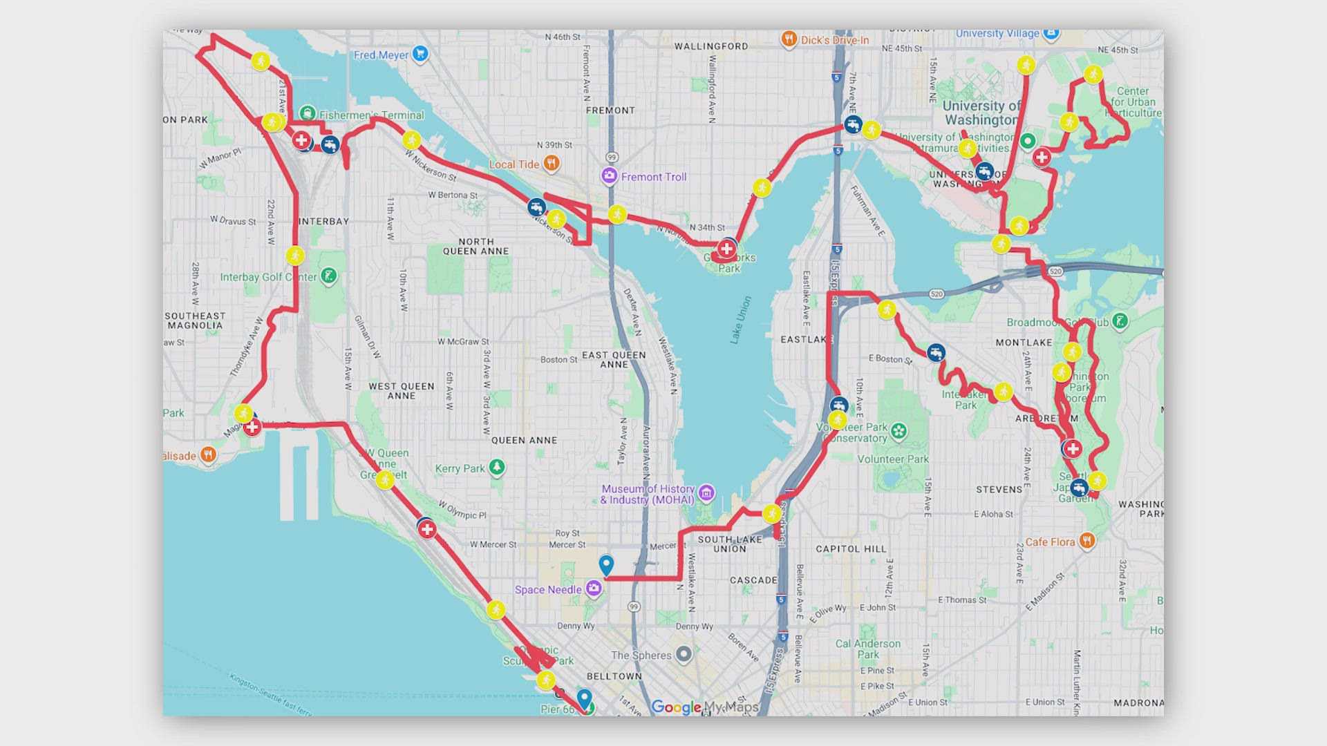Seattle Marathon Runners Waterfront