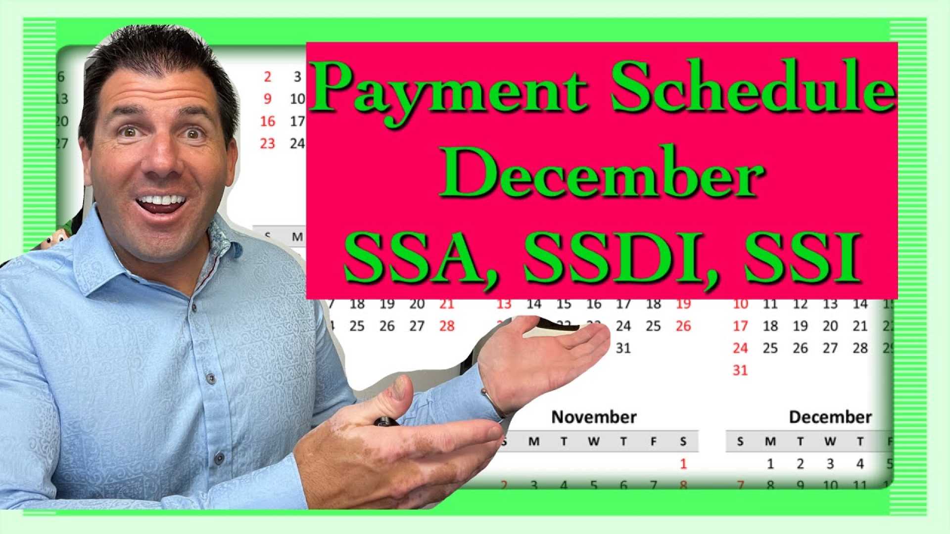 Social Security Payments December Schedule