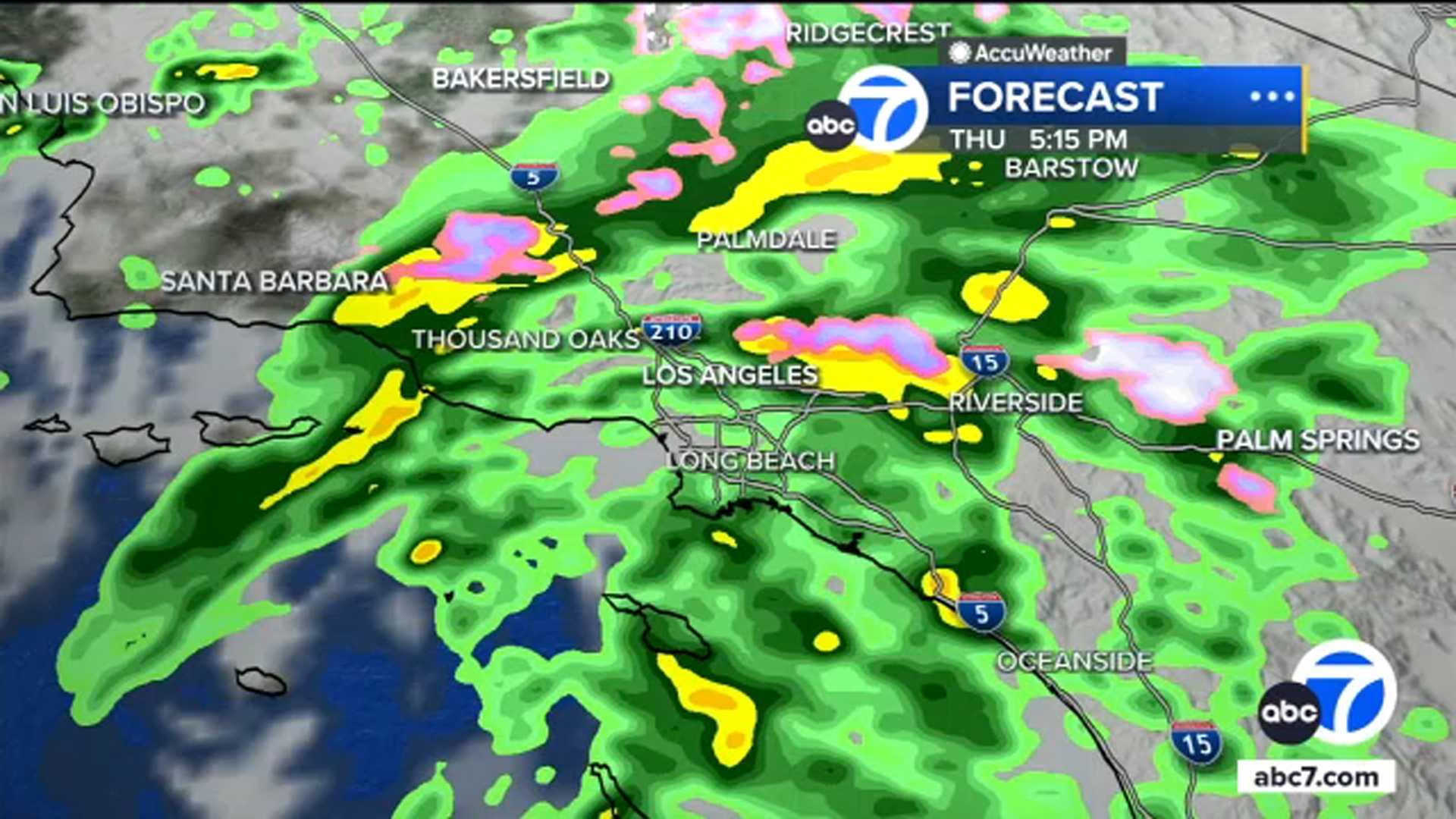 Southern California Rain Forecast Updates