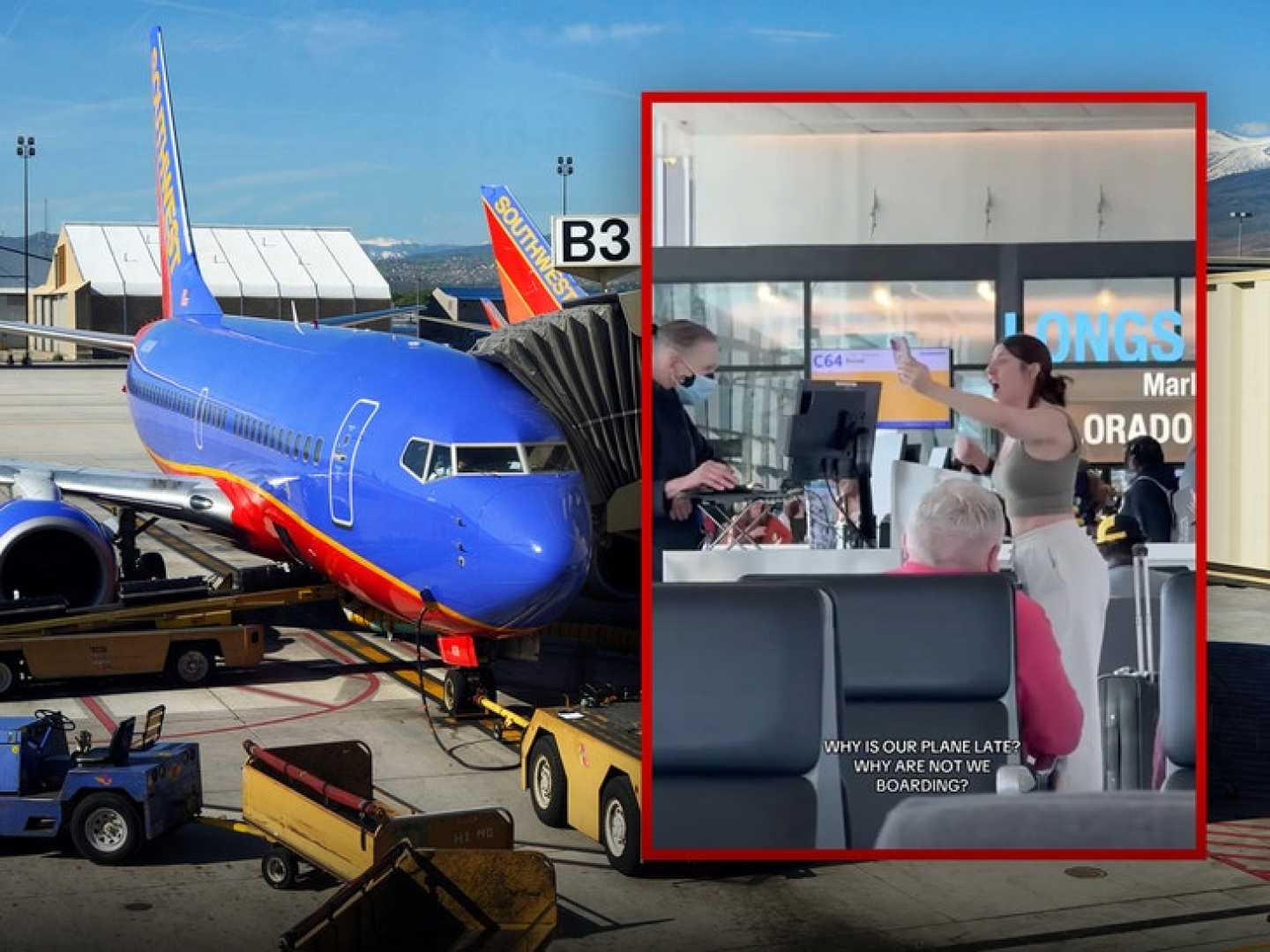 Southwest Airlines Passenger Meltdown Denver Airport