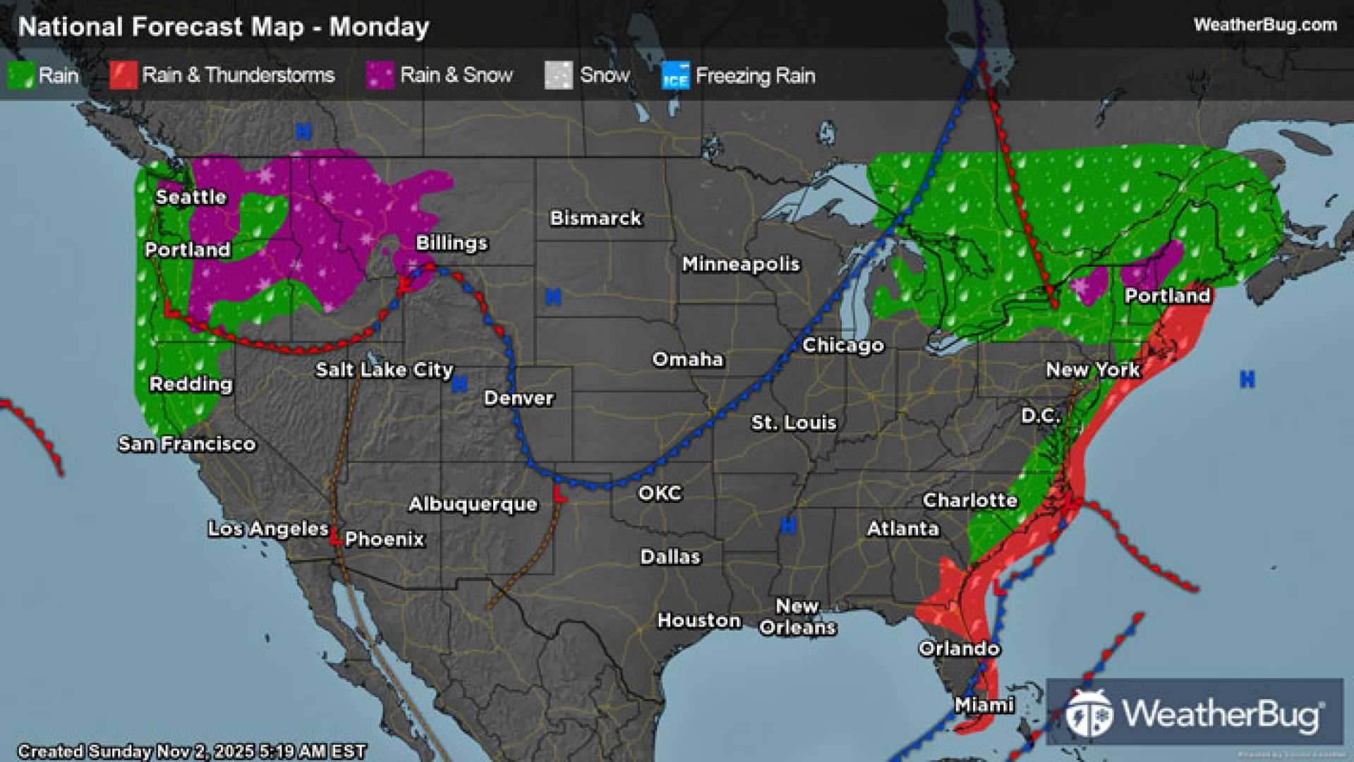 Storm Conditions Pacific Northwest Maryland