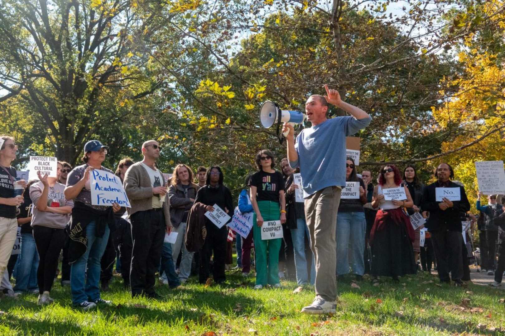 Students Protesting Against Trump Academic Freedom
