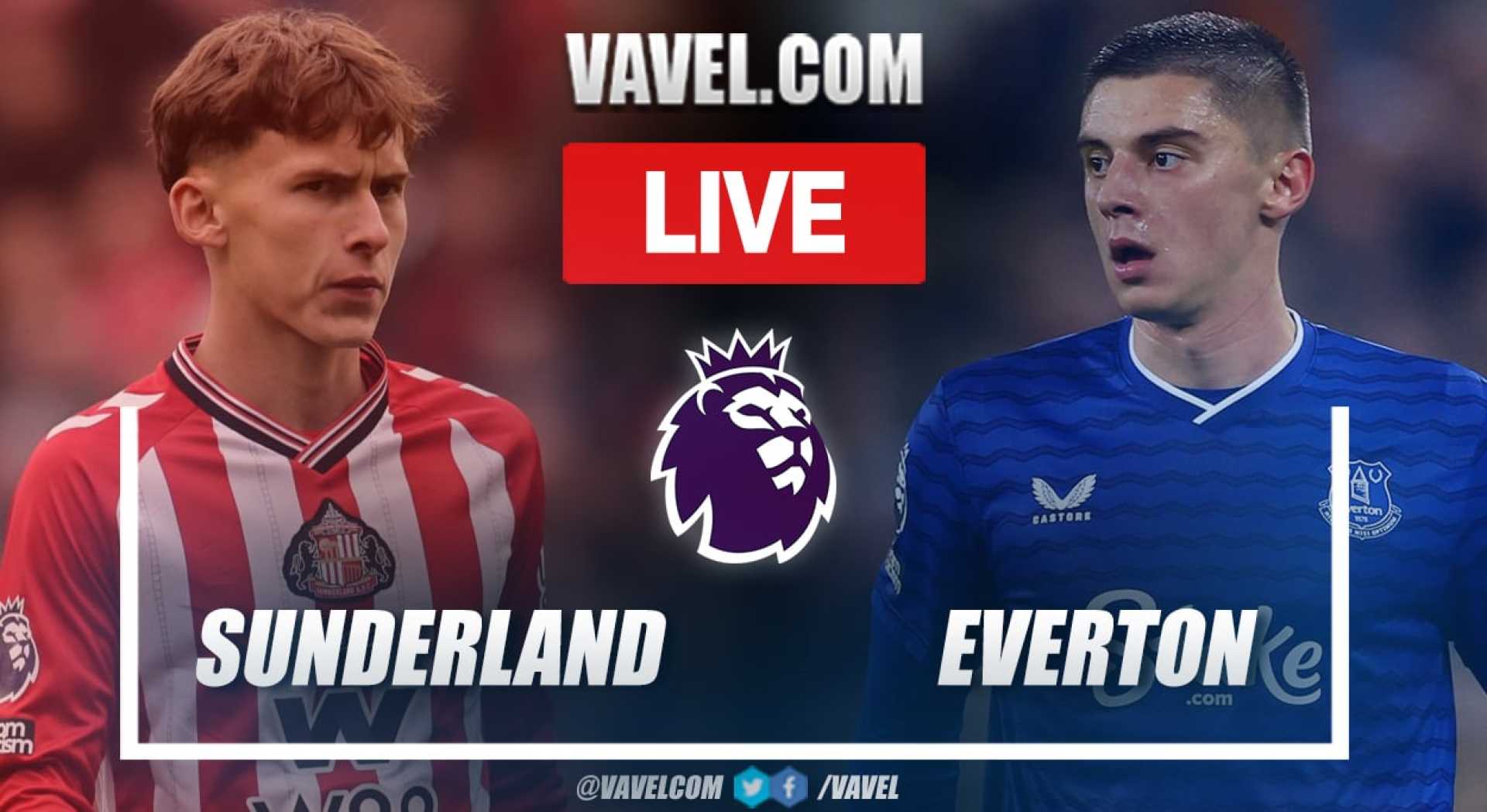 Sunderland Everton Premier League Match
